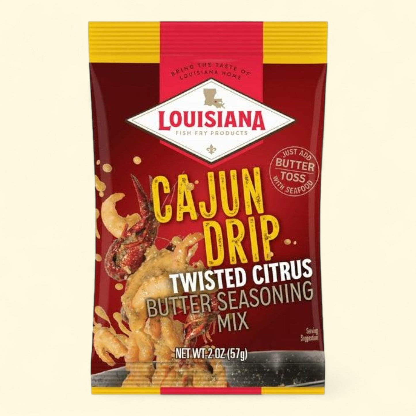 Louisiana Fish Fry Twisted Citrus Seasoning Mix, 2 oz