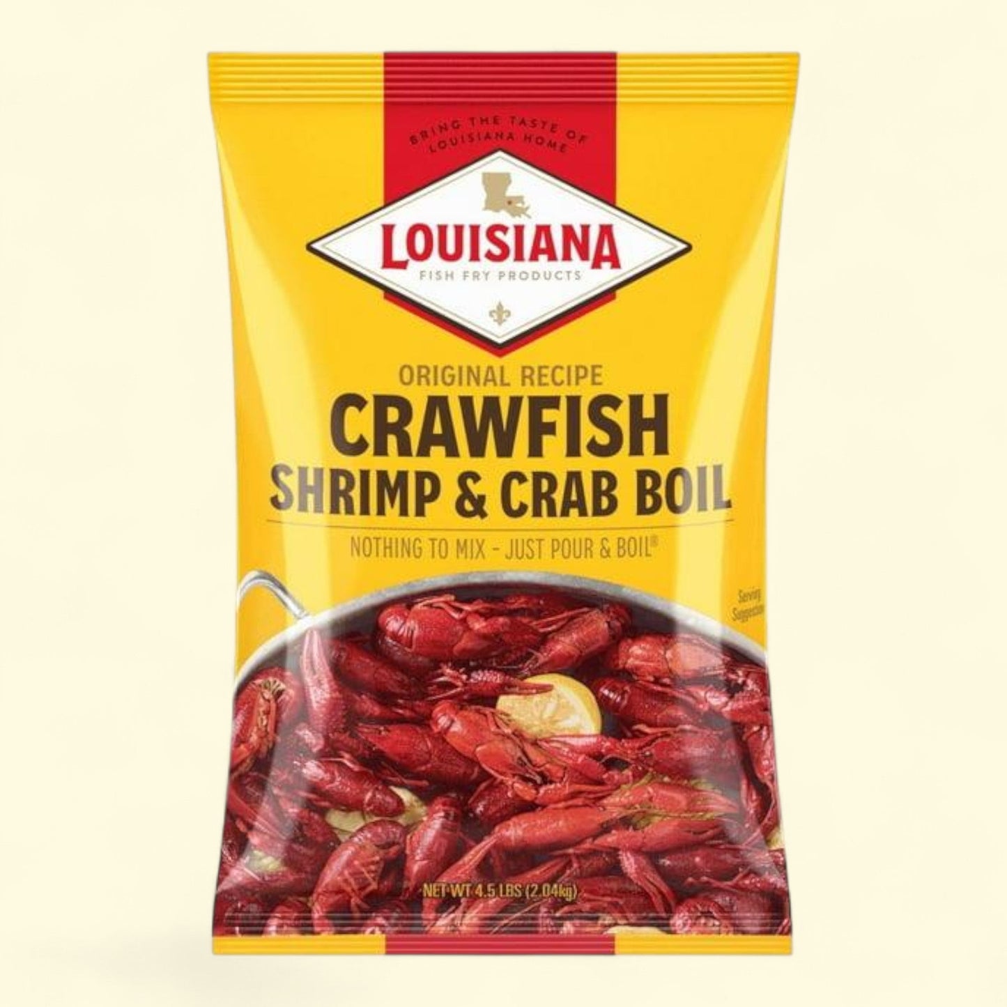 Louisiana Fish Fry Products Crawfish, Shrimp & Crab Boil Seasoning Mix, 4.5 lb
