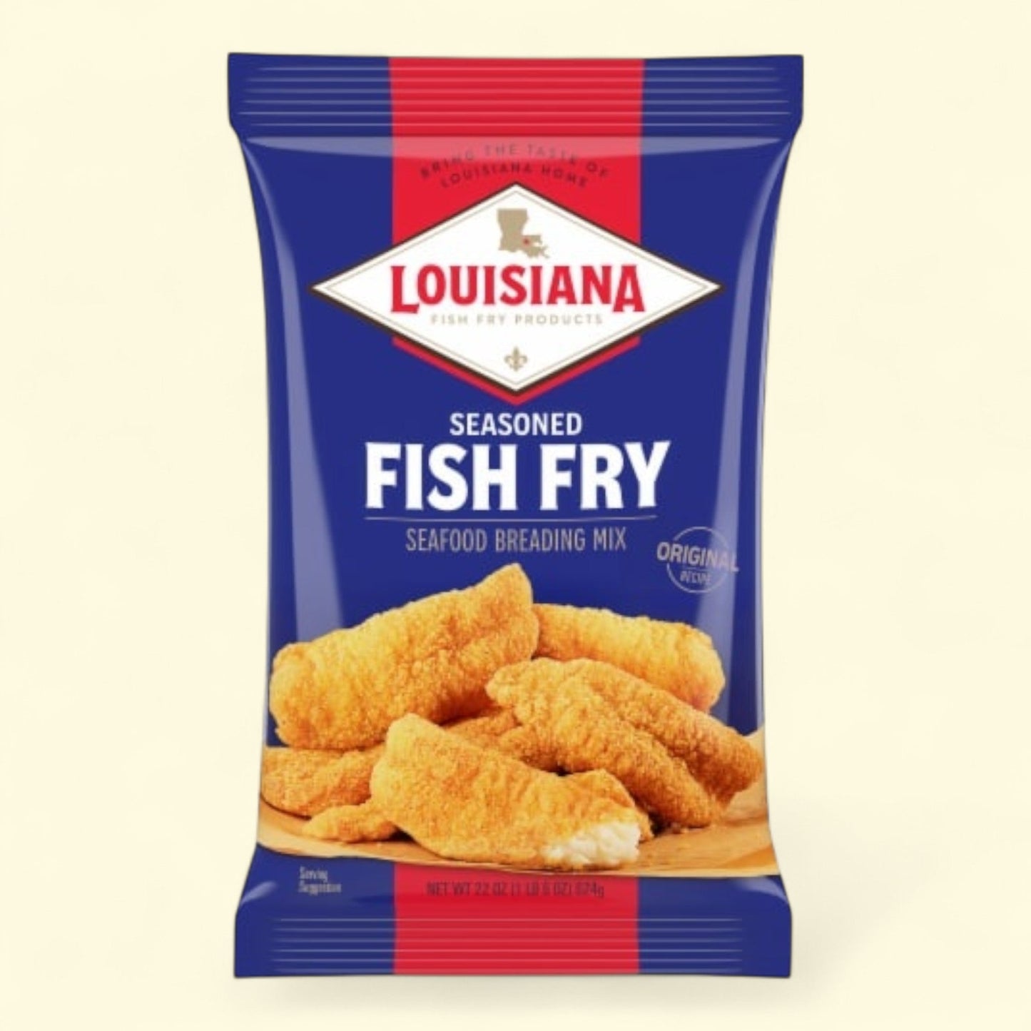 Louisiana Fish Fry Seafood Breading Mix, Seasoned, Crispy, 10 oz. — authentic US product shipped worldwide by Treatspree