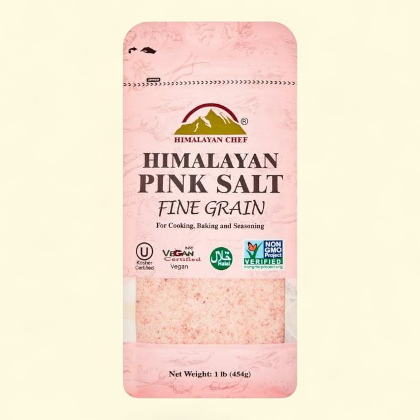 Himalayan Pink Salt, Fine Grain, 1lb