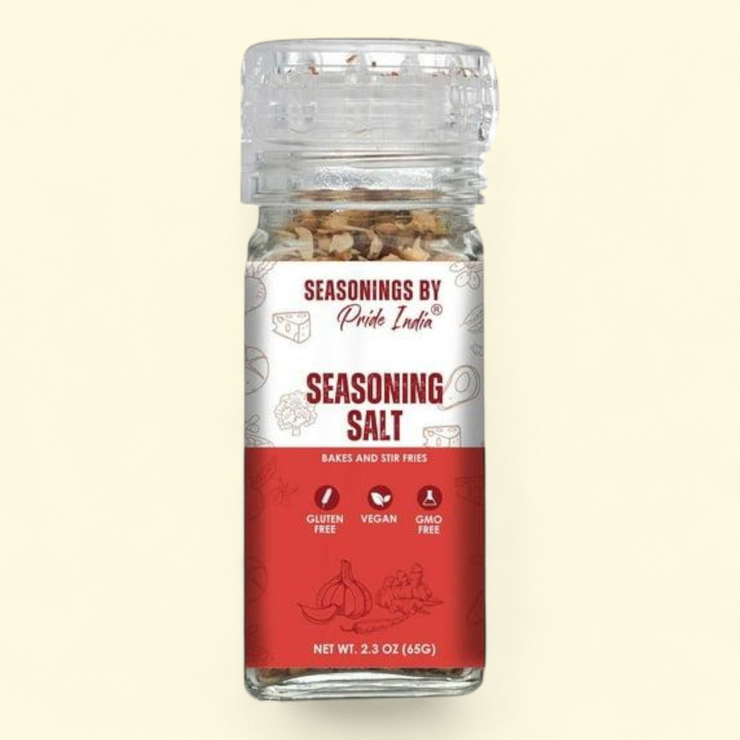 Himalayan Pink Salt Seasoning Salt, 2.3 oz (65 gm)