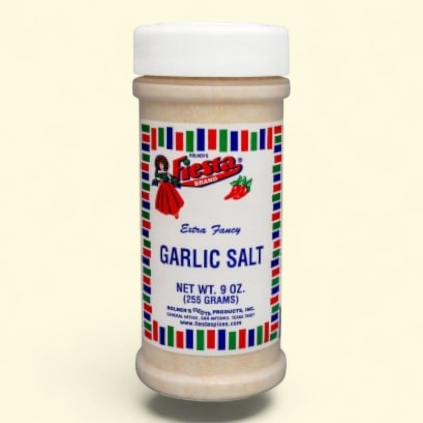 Fiesta Garlic Salt, 9 oz — authentic US product shipped worldwide by Treatspree