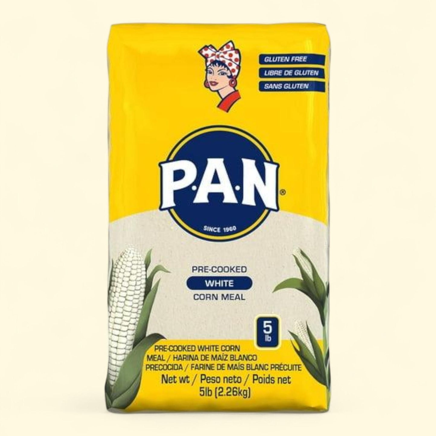 PAN White Corn Meal, 5 lbs.