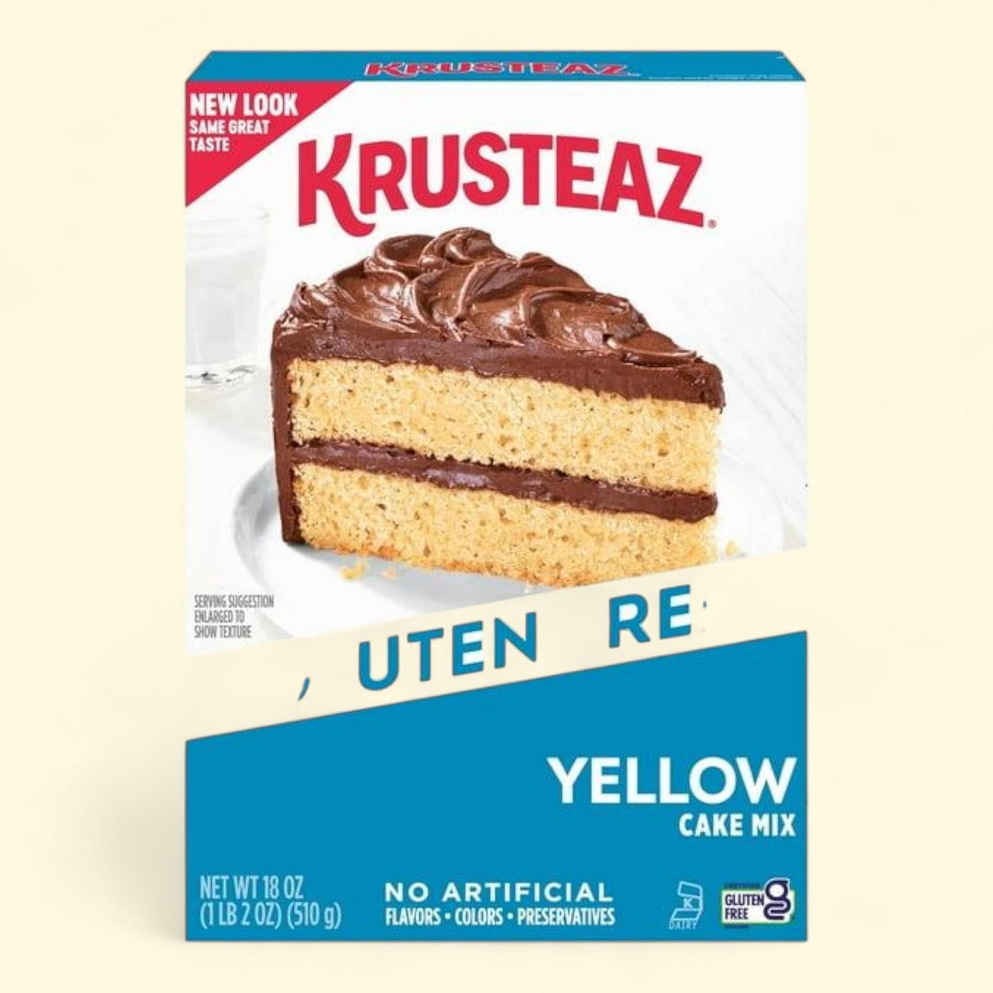 Krusteaz Gluten Free Yellow Cake Mix, 18 oz. — authentic US product shipped worldwide by Treatspree