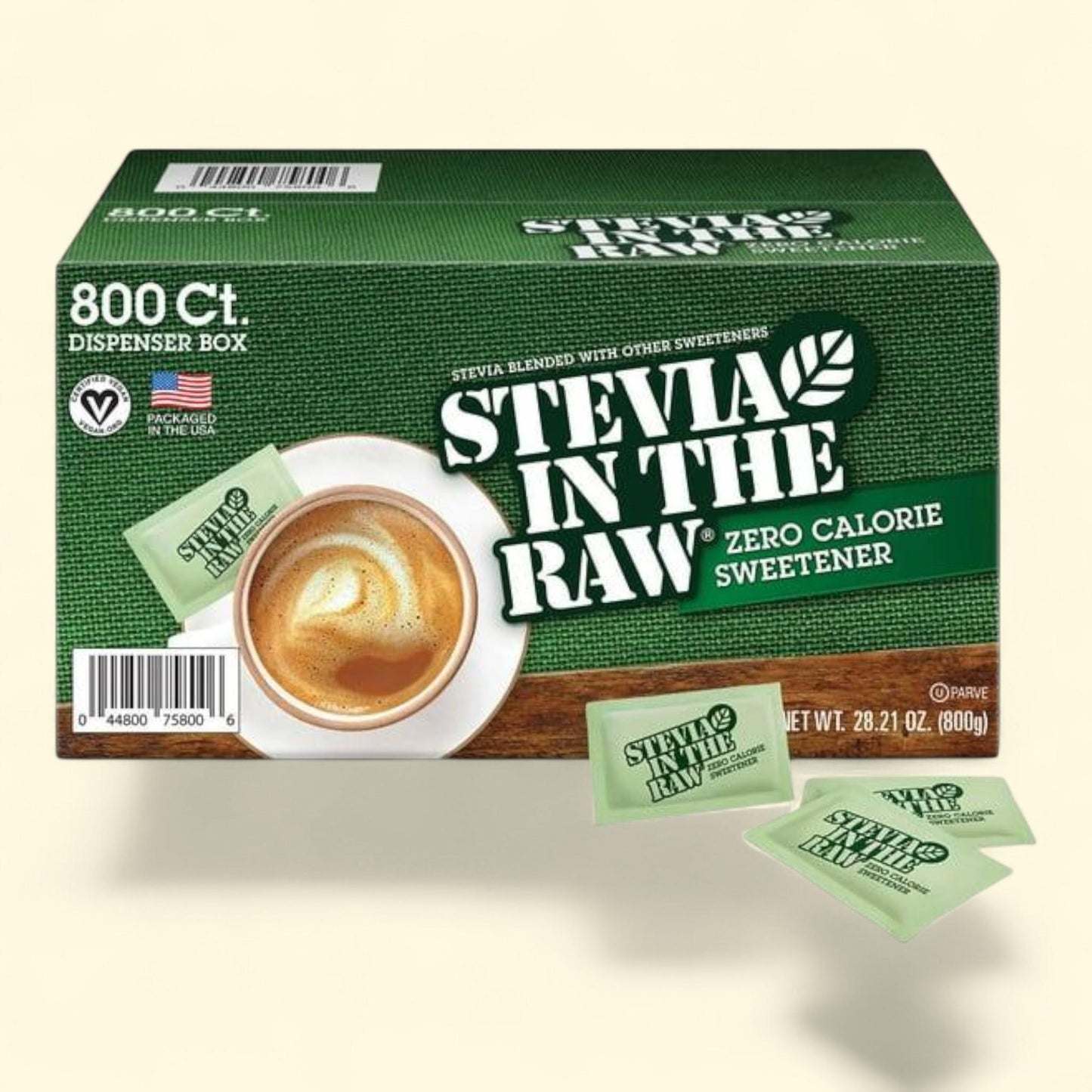 Stevia In The Raw Sweetener Packets, 800 ct. — authentic US product shipped worldwide by Treatspree