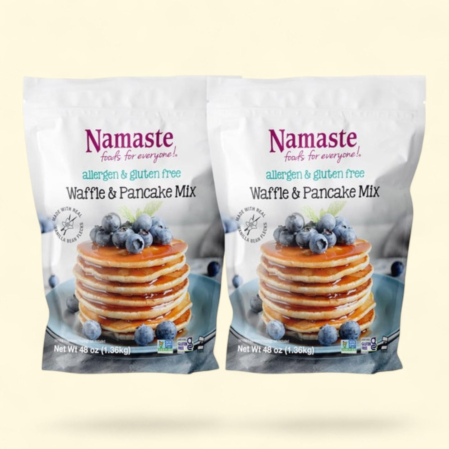 Namaste Waffle & Pancake Mix, 3 lb (2-pack)