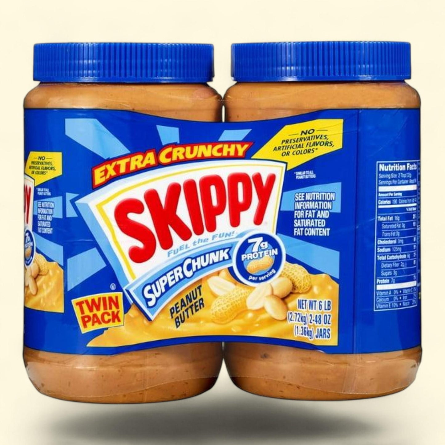 Skippy Super Chunk Peanut Butter, 48 oz., 2 pk.