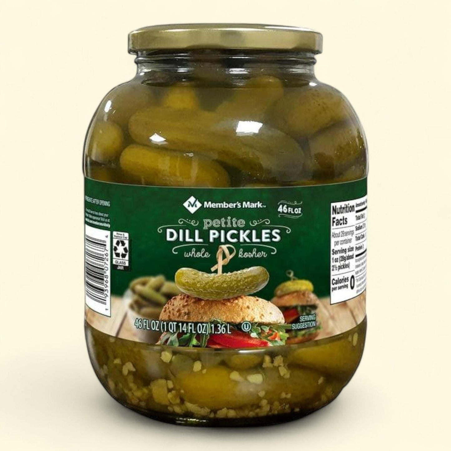 Member's Mark Petite Dill Pickles, 46 oz.