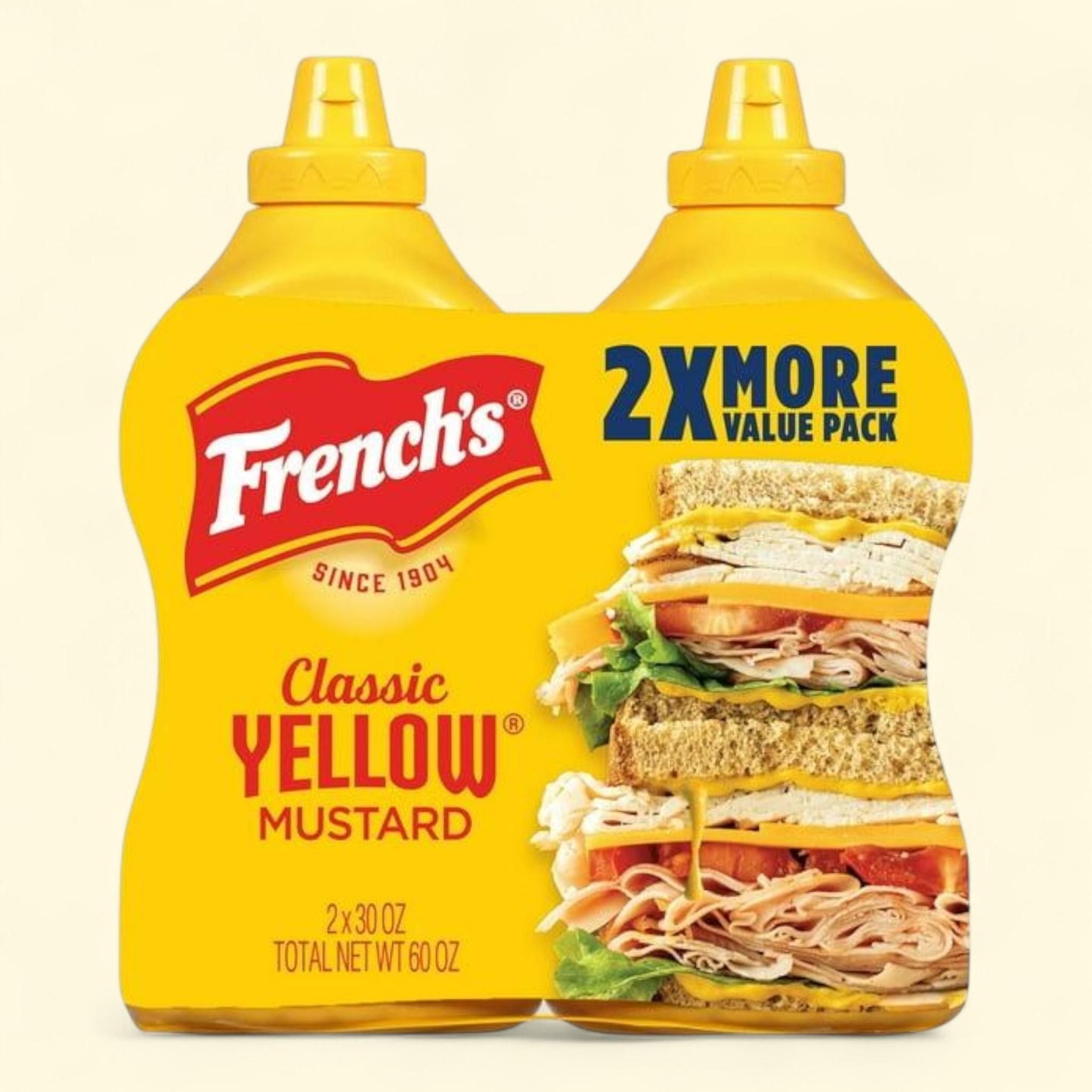 French's Classic Yellow Mustard, 30 oz., 2 pk.