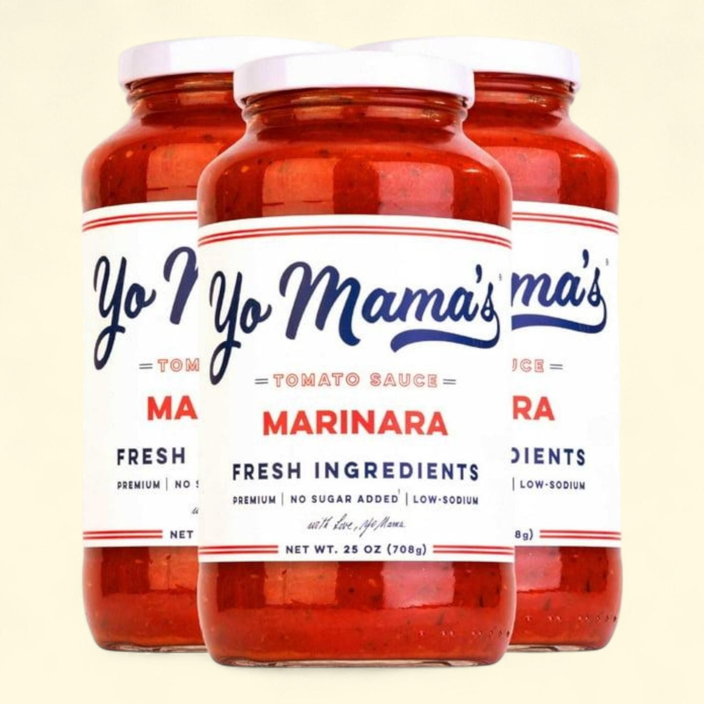 Yo Mama's Foods Marinara Pasta Sauce, 25 oz., 3 pk.