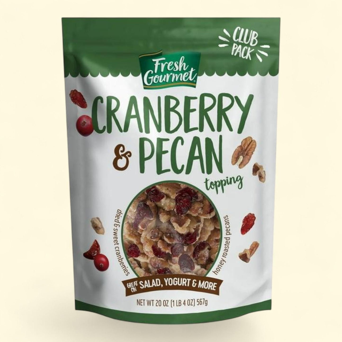 Fresh Gourmet Topping, Cranberry & Pecan, 20 oz.