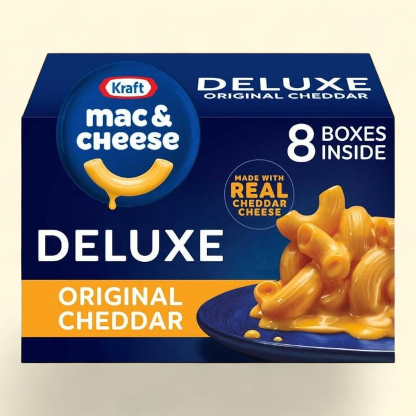 Kraft Deluxe Cheddar Macaroni and Cheese Dinner, 14 oz., 8 pk.