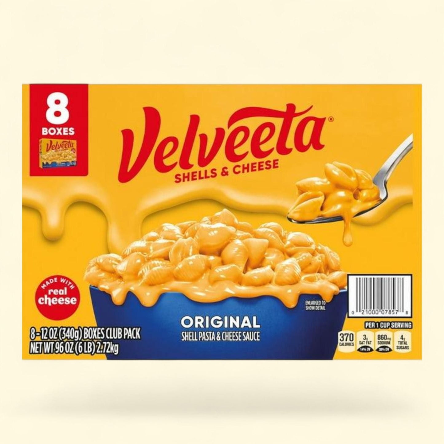 Velveeta Shells & Cheese Original, 12 oz., 8 pk.