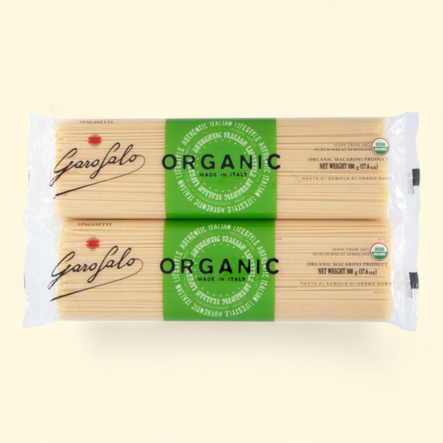 Garofalo, Organic Spaghetti Noodles, 17.6 oz, 8-Pack