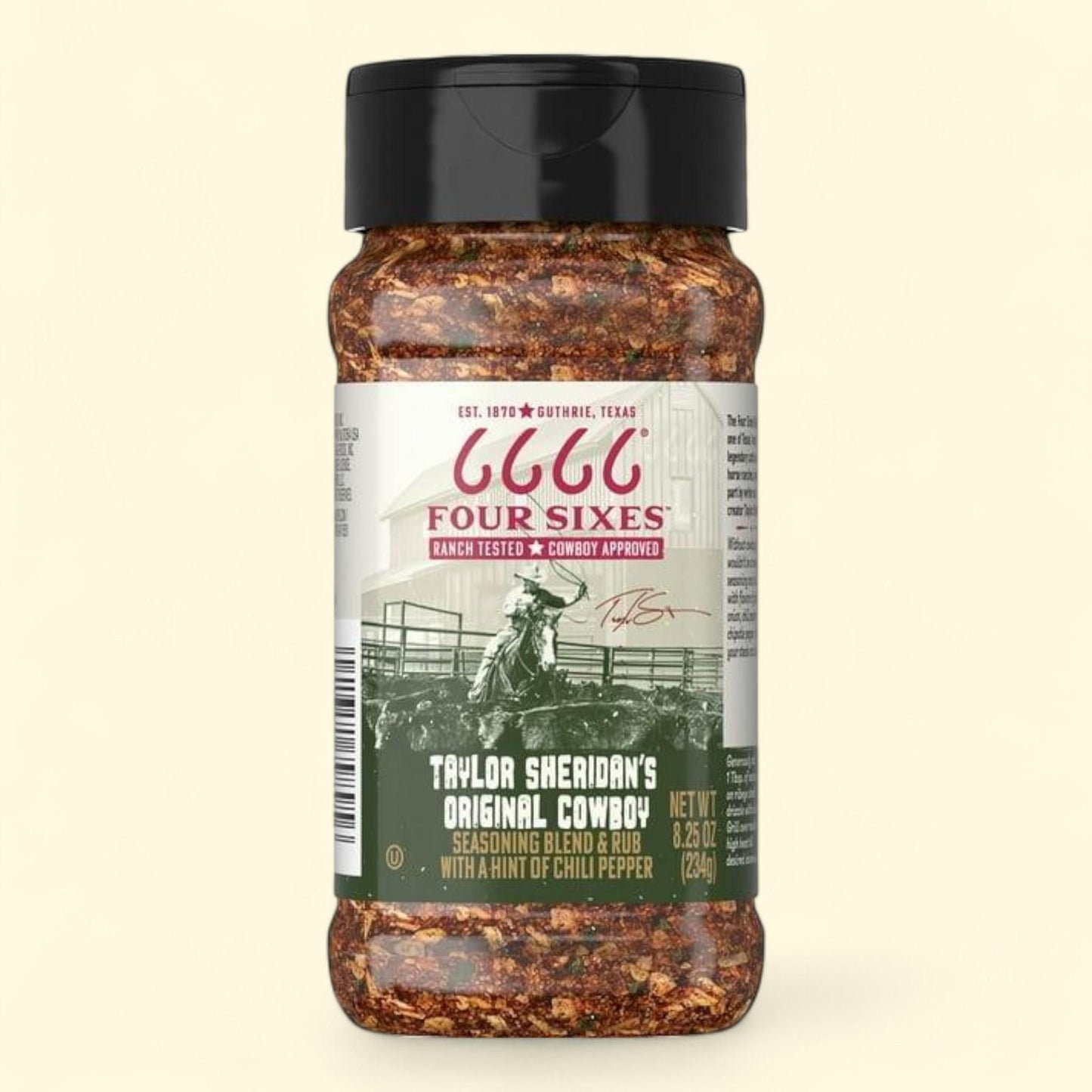 Four Sixes Cowboy Seasoning Blend & Rub, 8.25 oz.