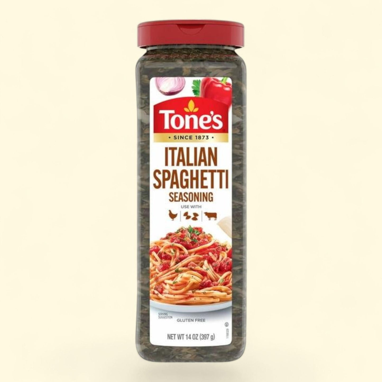 Tone's Spaghetti Seasoning Blend, 14 oz. — authentic US product shipped worldwide by Treatspree