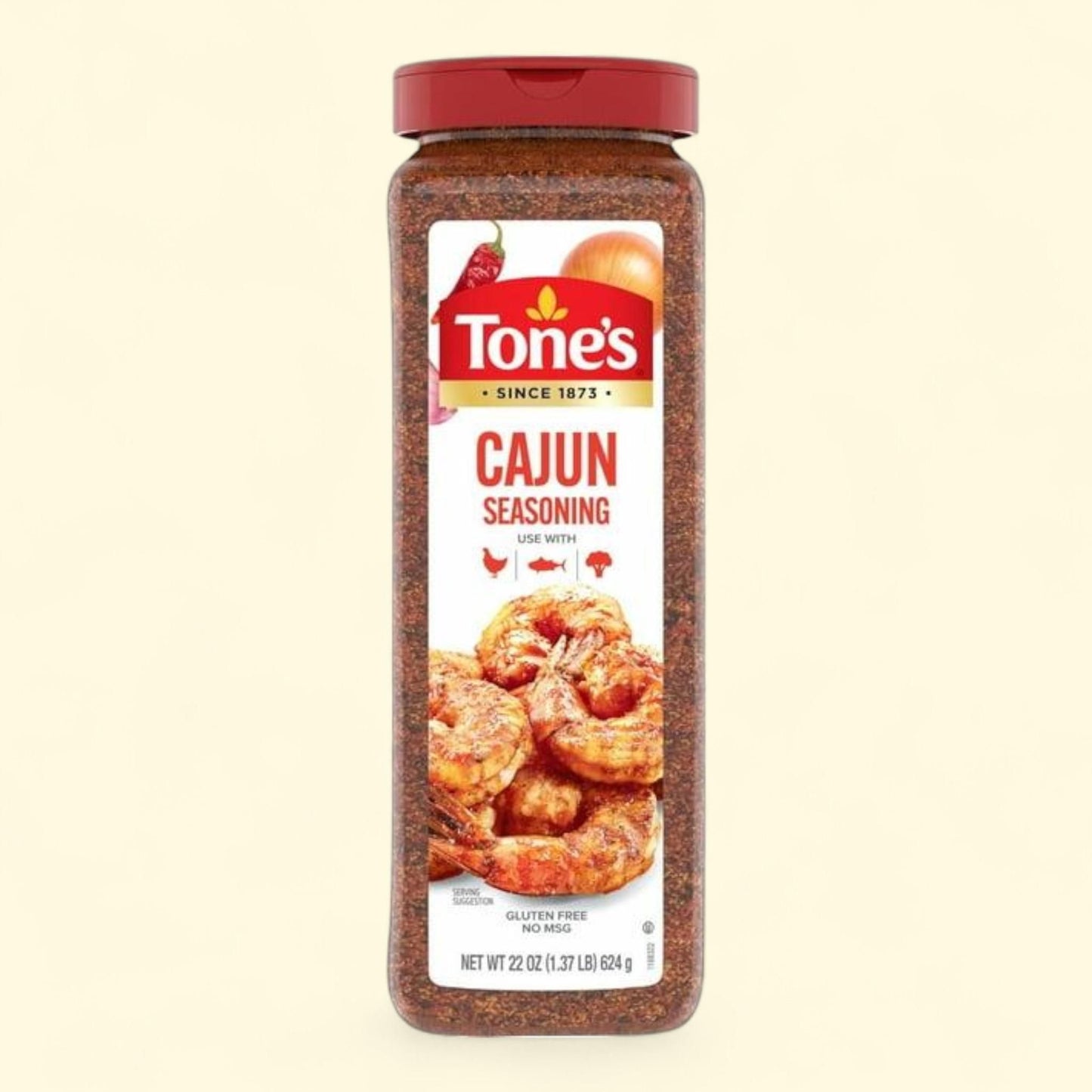 Tone's Cajun Seasoning Blend, 22 oz. — authentic US product shipped worldwide by Treatspree