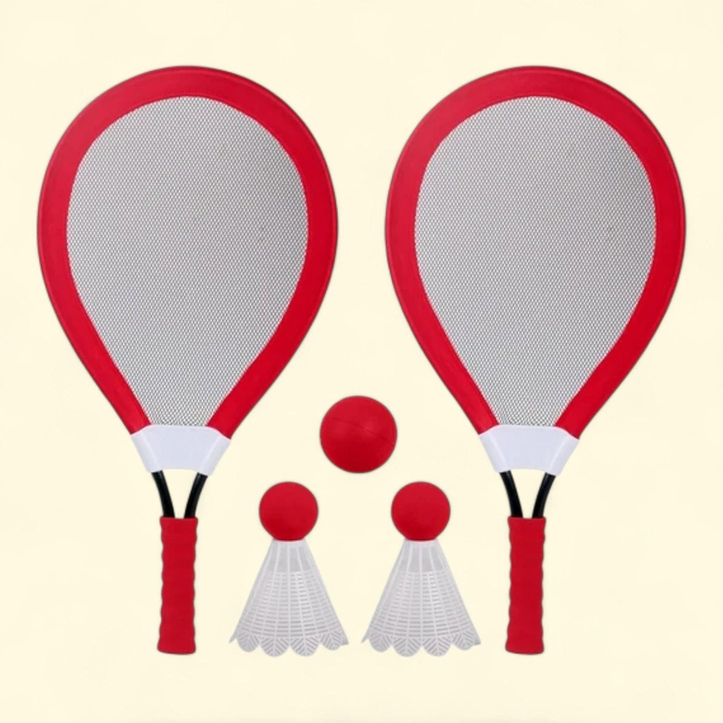 Play Day Jumbo Racket Sports Game, 5 Piece Set, Red, Children Ages 4+ — authentic US product shipped worldwide by Treatspree