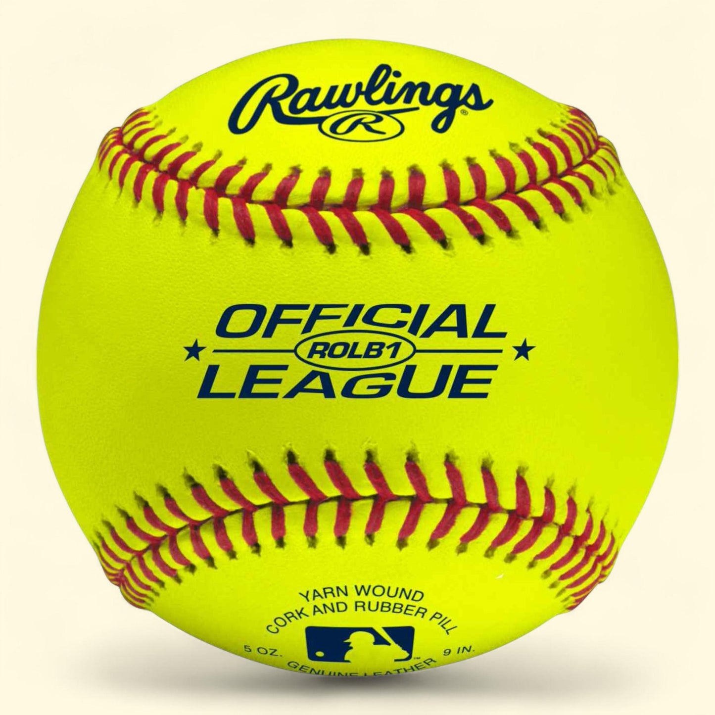 Rawlings MLB Practice Baseball, Yellow