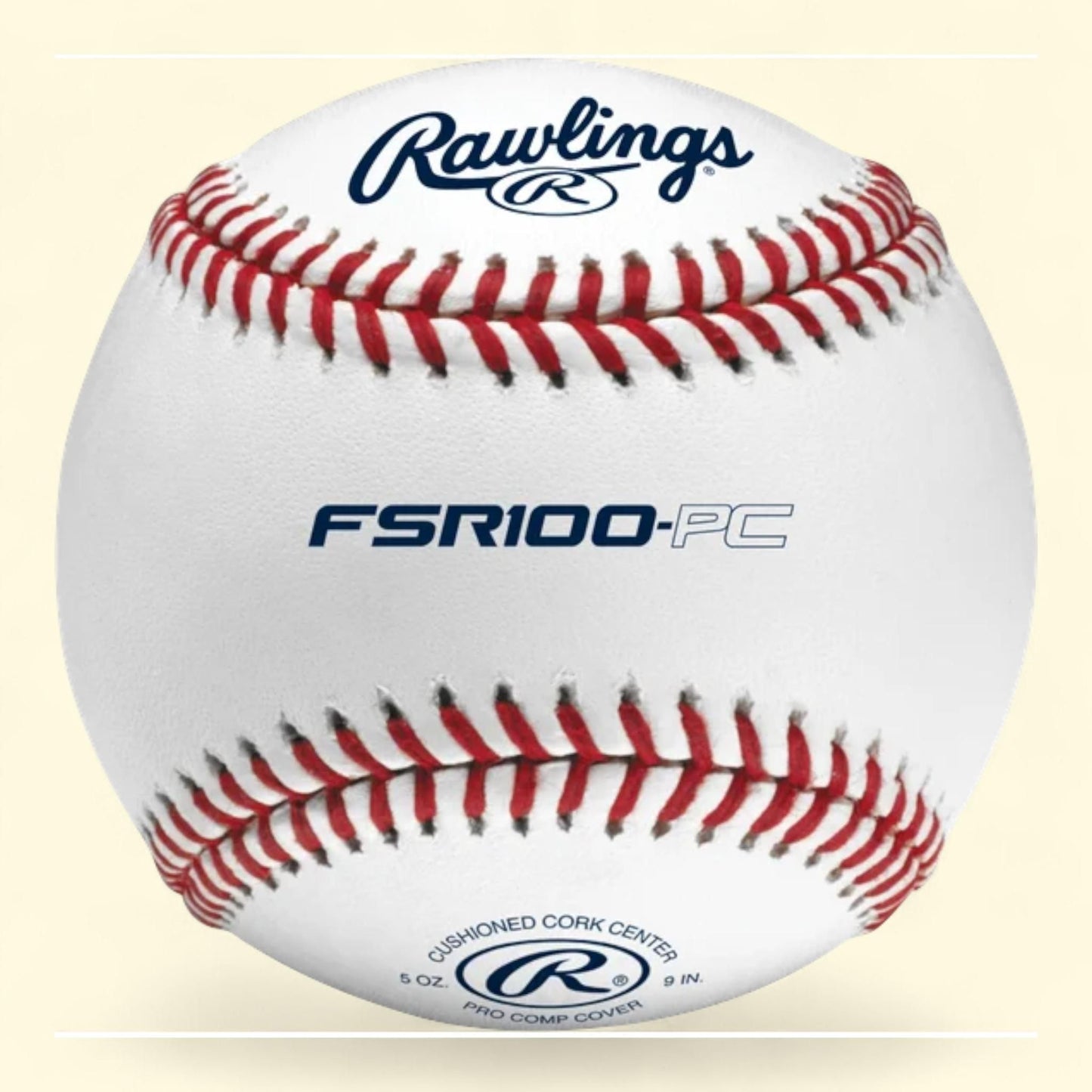 Balles de baseball d'entraînement Rawlings, FSR100-PC, lot de 12