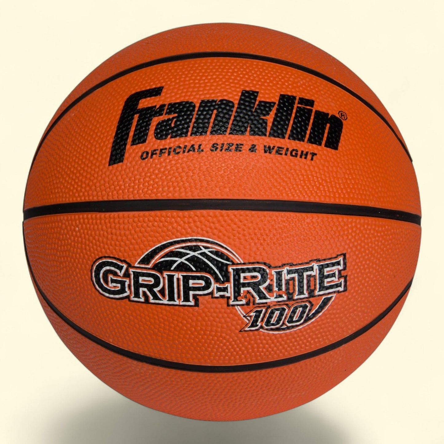 Franklin Sports Grip Rite Rubber Basketball, 29.5