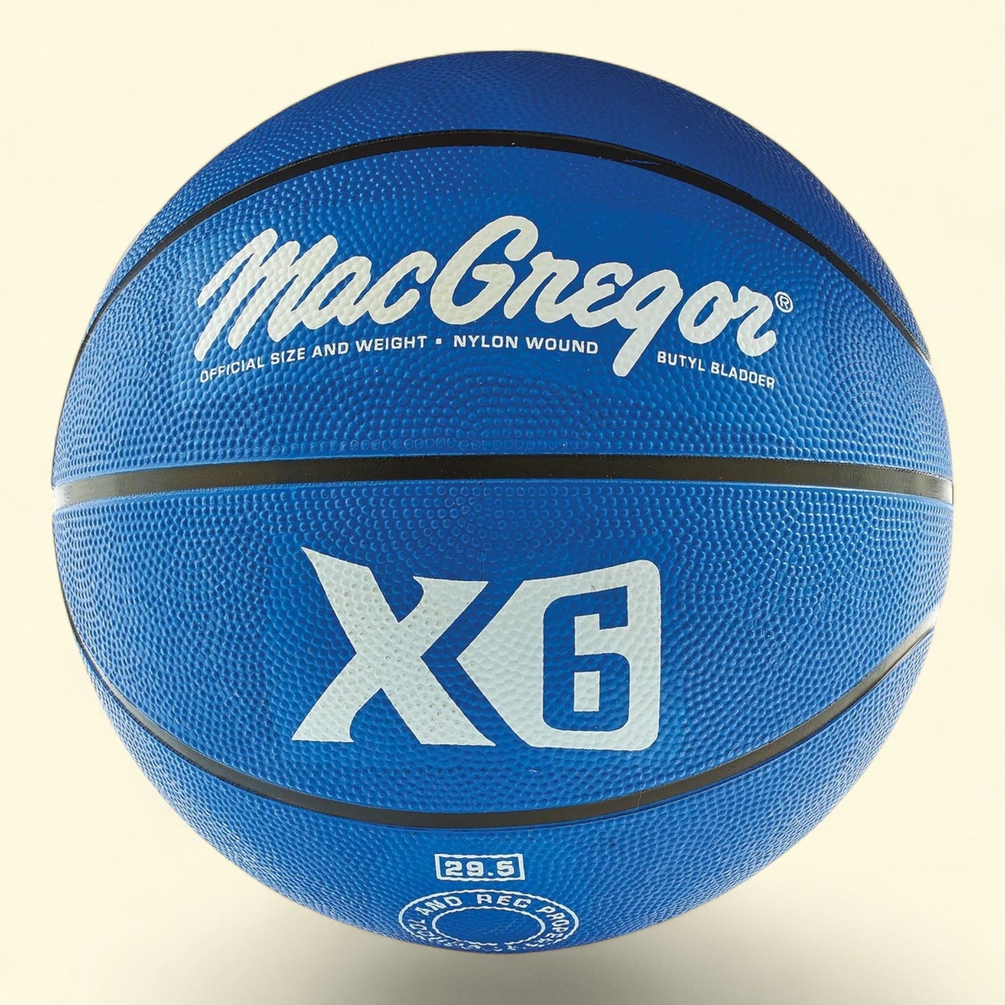 MacGregor Blue Basketball, Official Size (29.5")