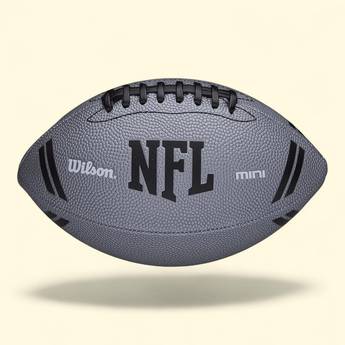 Wilson NFL Mini Size Football, Grey, Composite Leather — authentic US product shipped worldwide by Treatspree