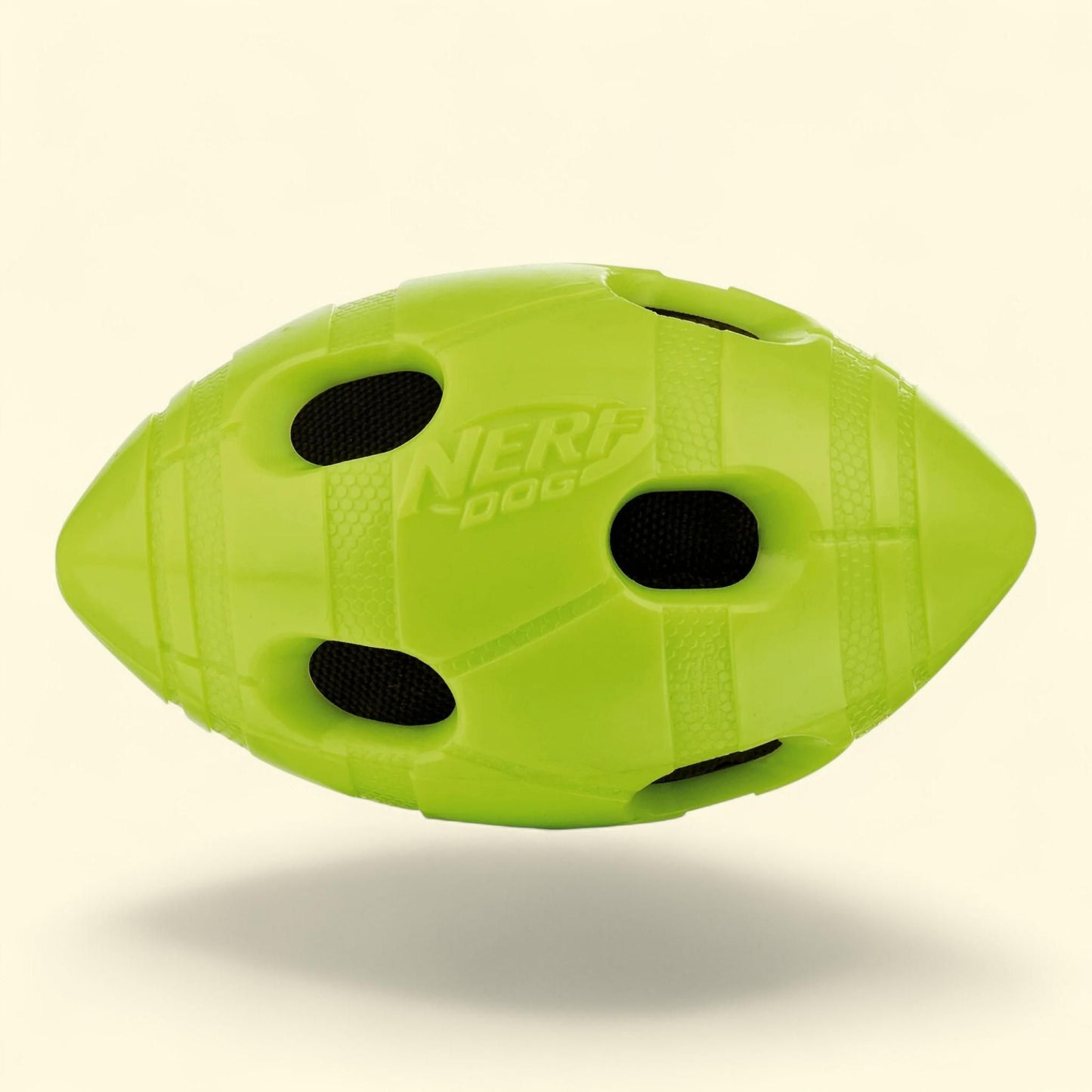 Nerf Dog TPR Bash Crinkle & Squeak Football Dog Toy, 6 inch