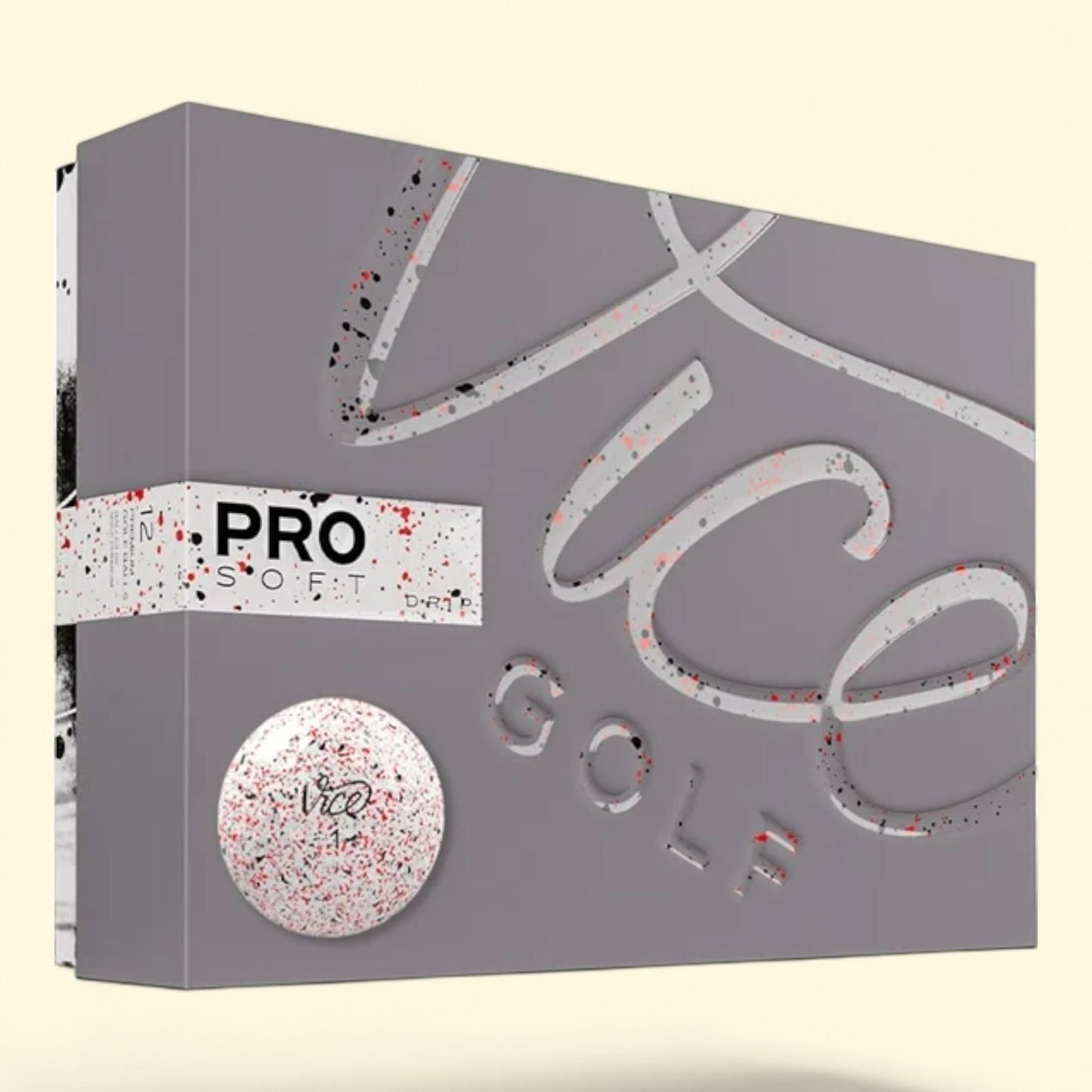 Vice Golf Pro Soft Drip Golf Balls, Red, 12 Pack