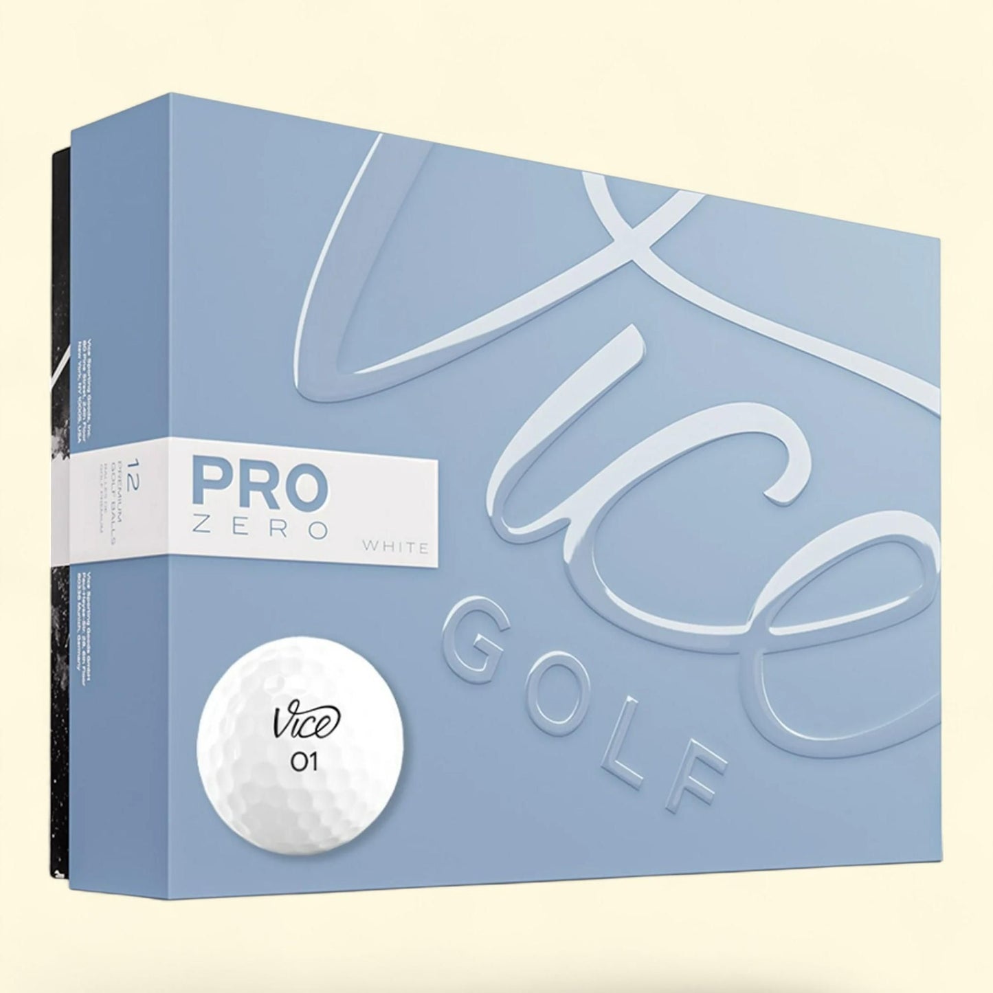 Vice Golf Pro Zero White 1 Dozen Balls