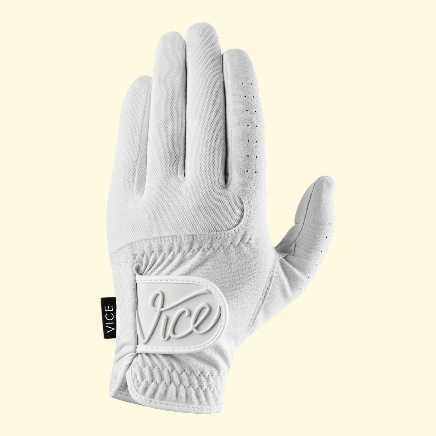 Vice Golf Duro White Golf Glove, Left Hand Medium