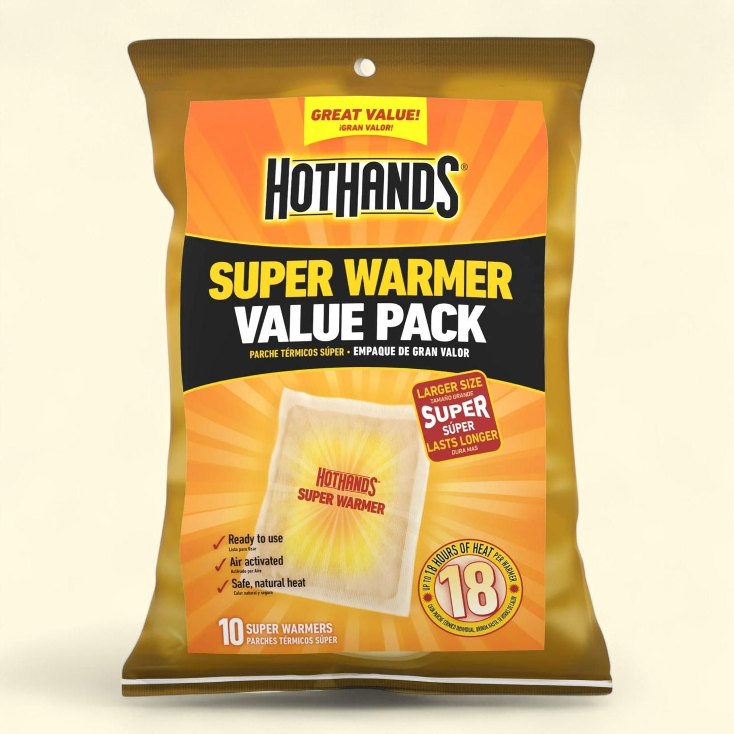 HotHands Body & Hand Super Warmers, 10-Pack