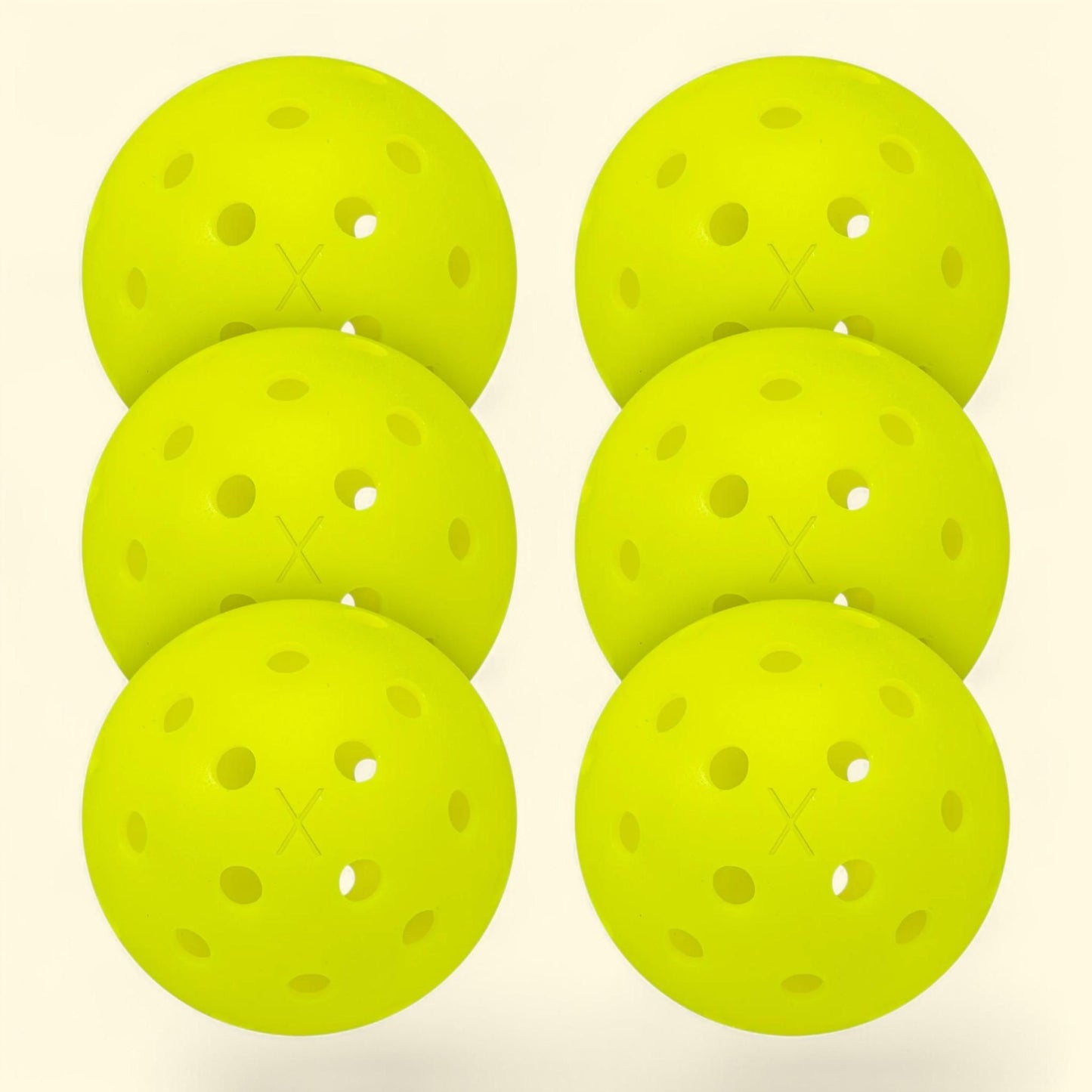 Franklin Sports X-40 Outdoor Pickleballs, 6 Pack, Regulation Size