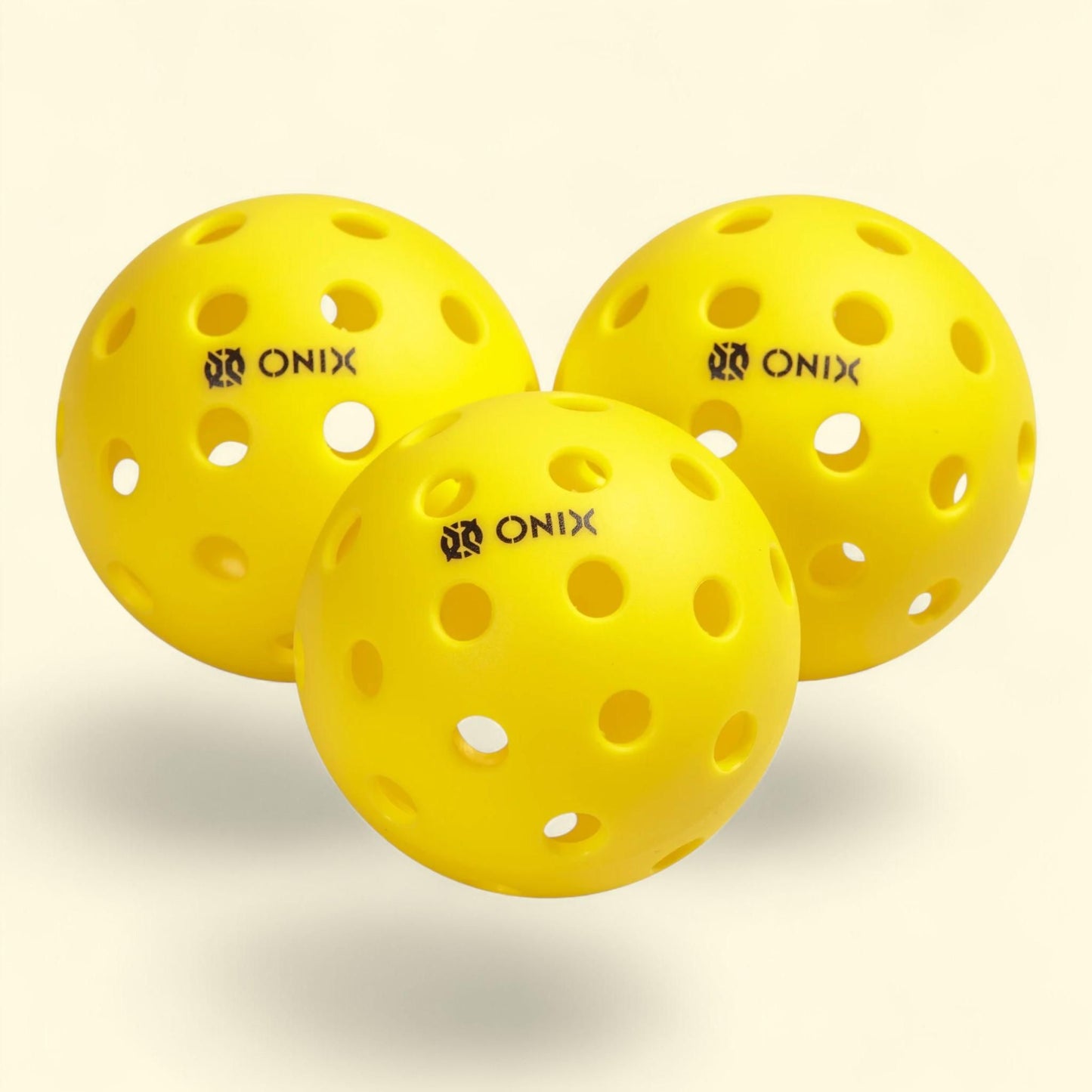 ONIX Pickleball Pure Outdoor Balls, 3-Pack, 2.5 lb