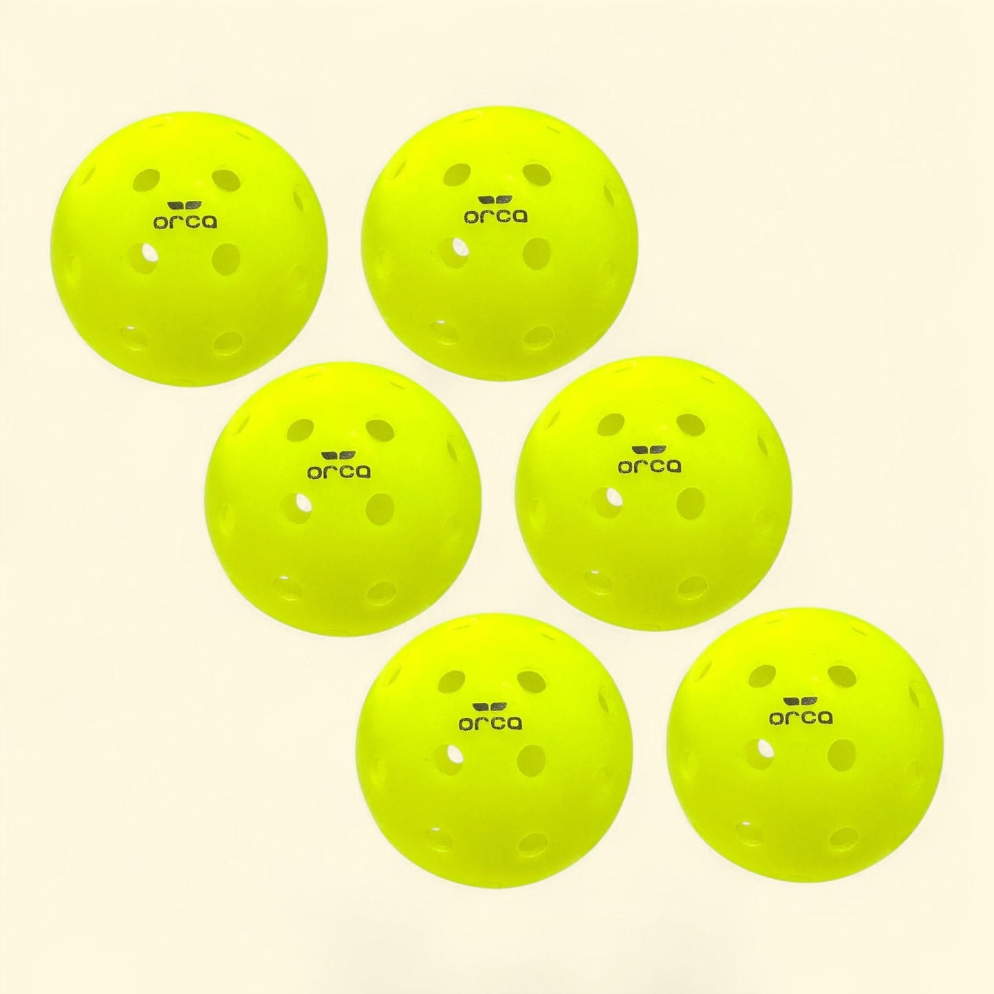 Orca Pickleballs Pi 40 Outdoor 6 Pk, Official Size