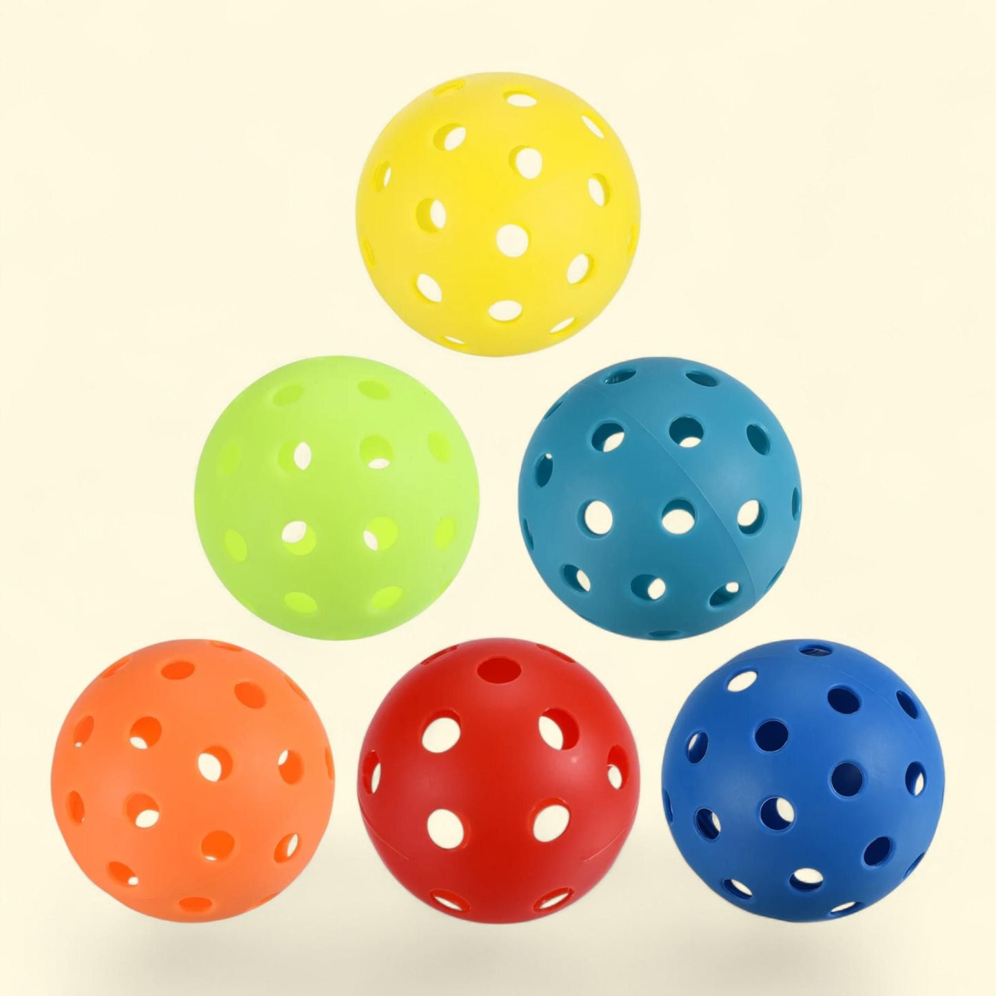 Unique Bargains Pickleball Balls, 40 Holes, 6 pcs