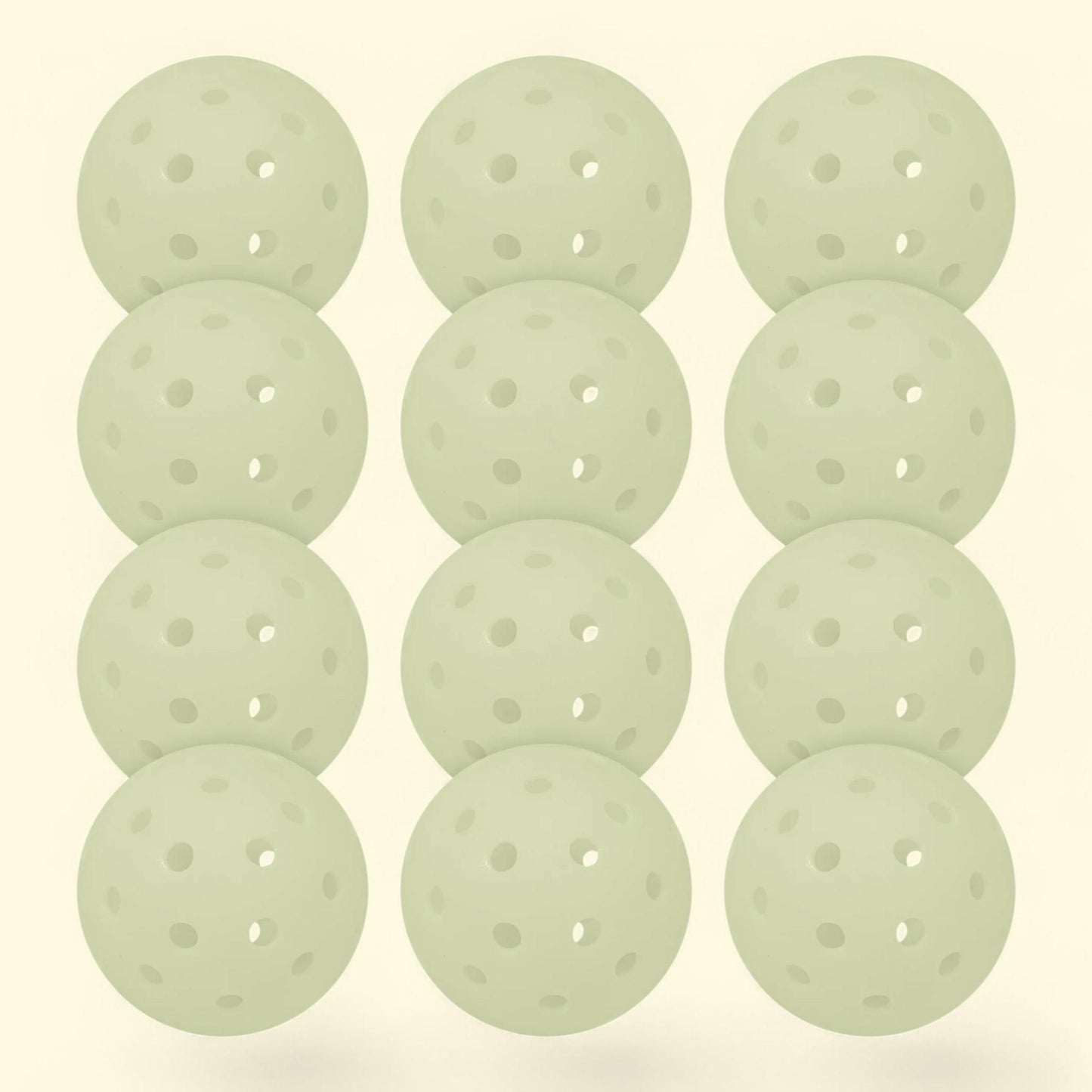 Franklin Sports Glow in the Dark Outdoor Pickleballs, 12 Pack