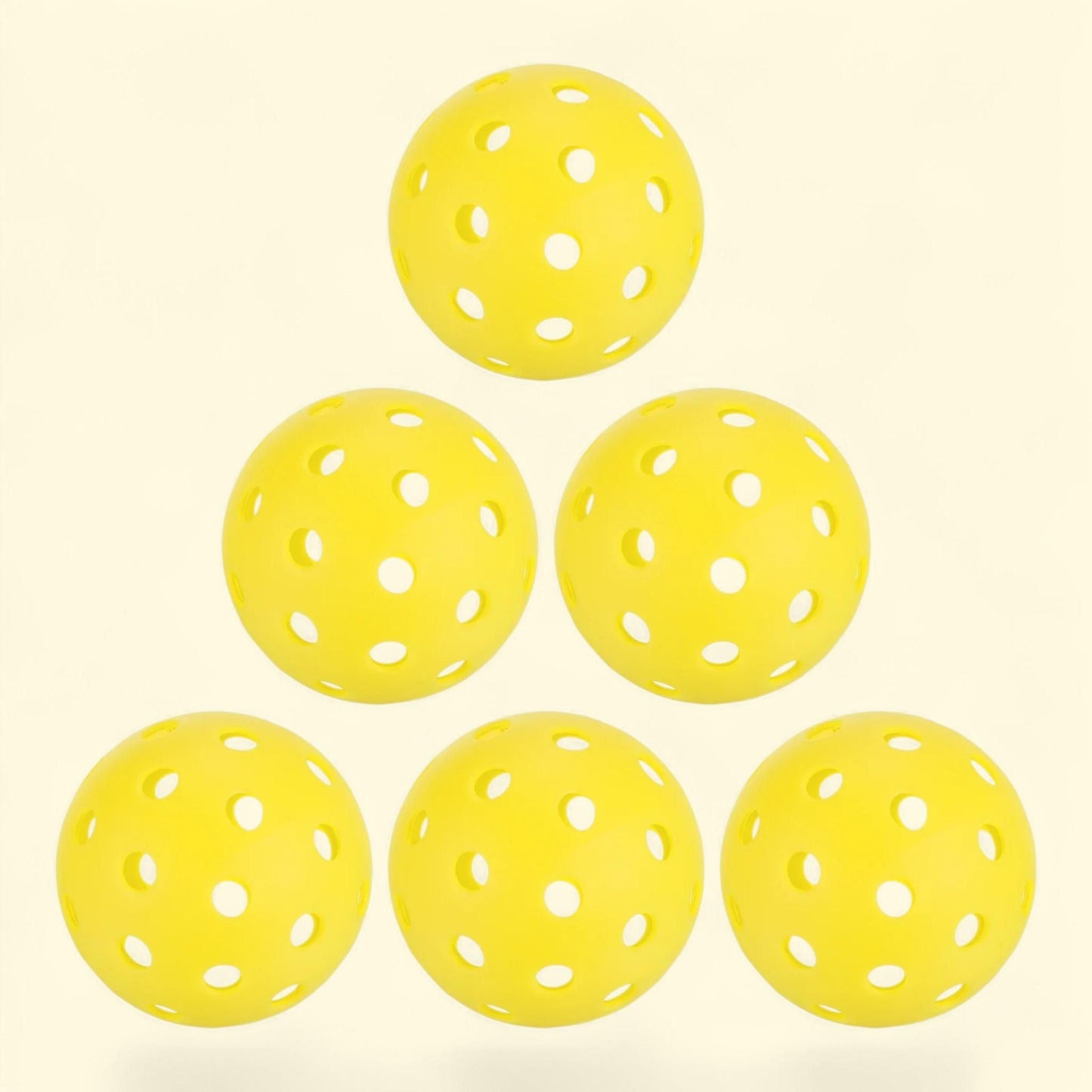 Unique Bargains Pickleball Balls, 40 Holes, Yellow