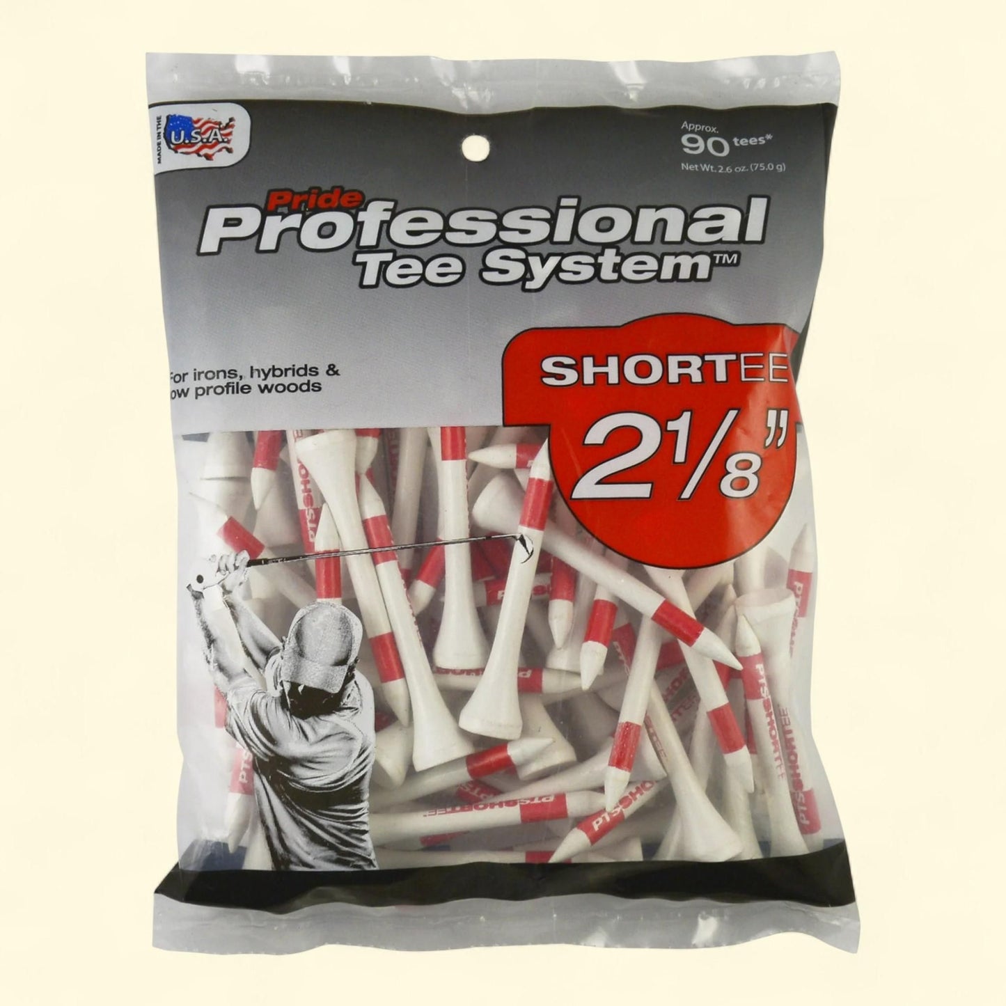 Pride Professional Tee System, 2.13", 90 Count