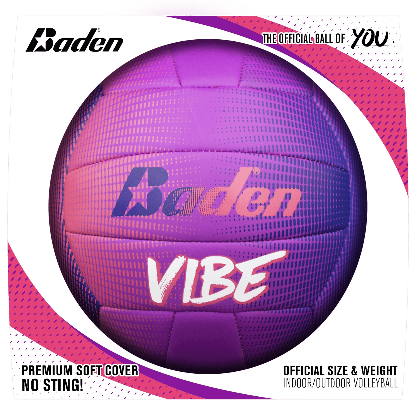 Baden Vibe Indoor/Outdoor Play Official Size Volleyball — authentic US product shipped worldwide by Treatspree