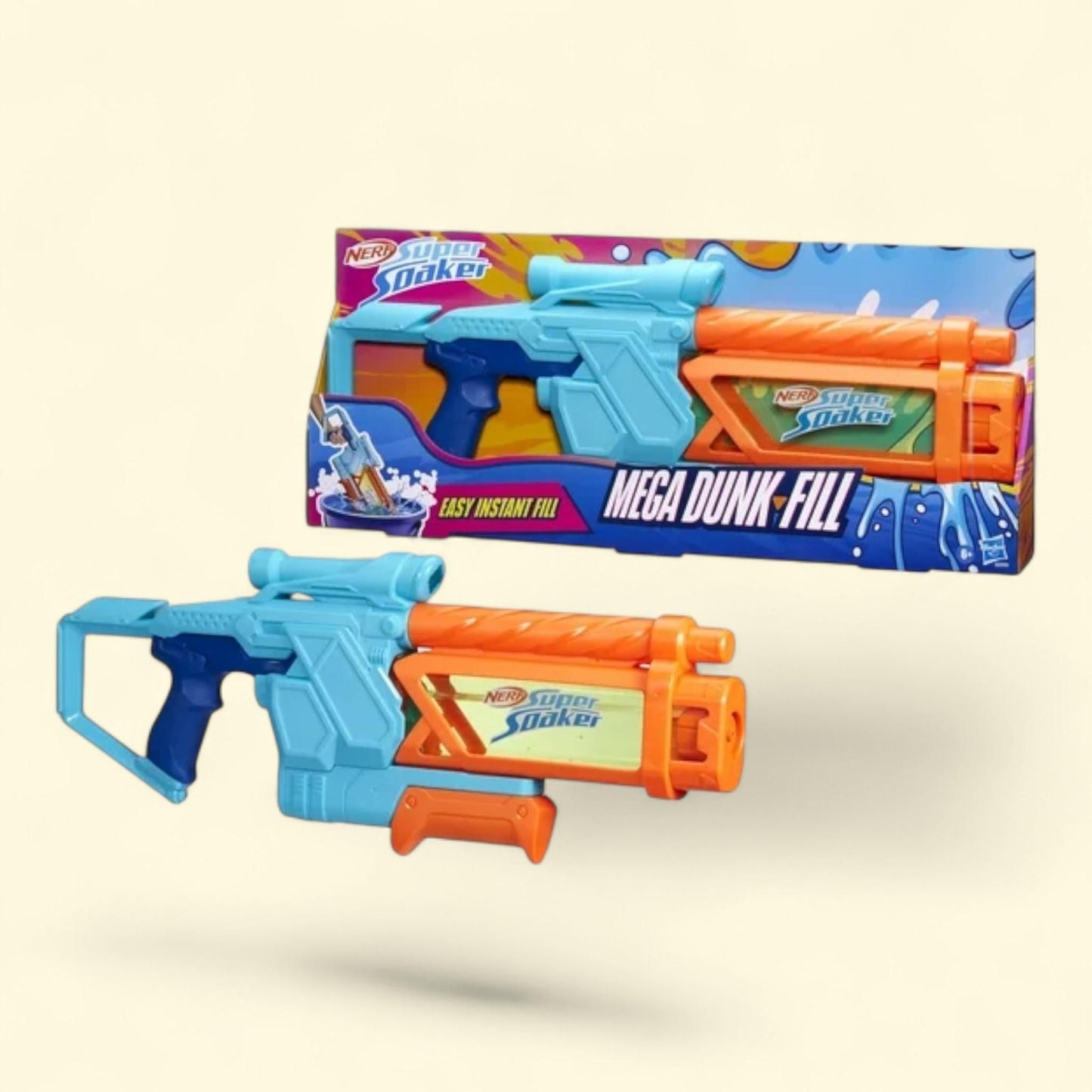 Pistolet à eau Nerf Super Soaker Mega Fill, 1 litre