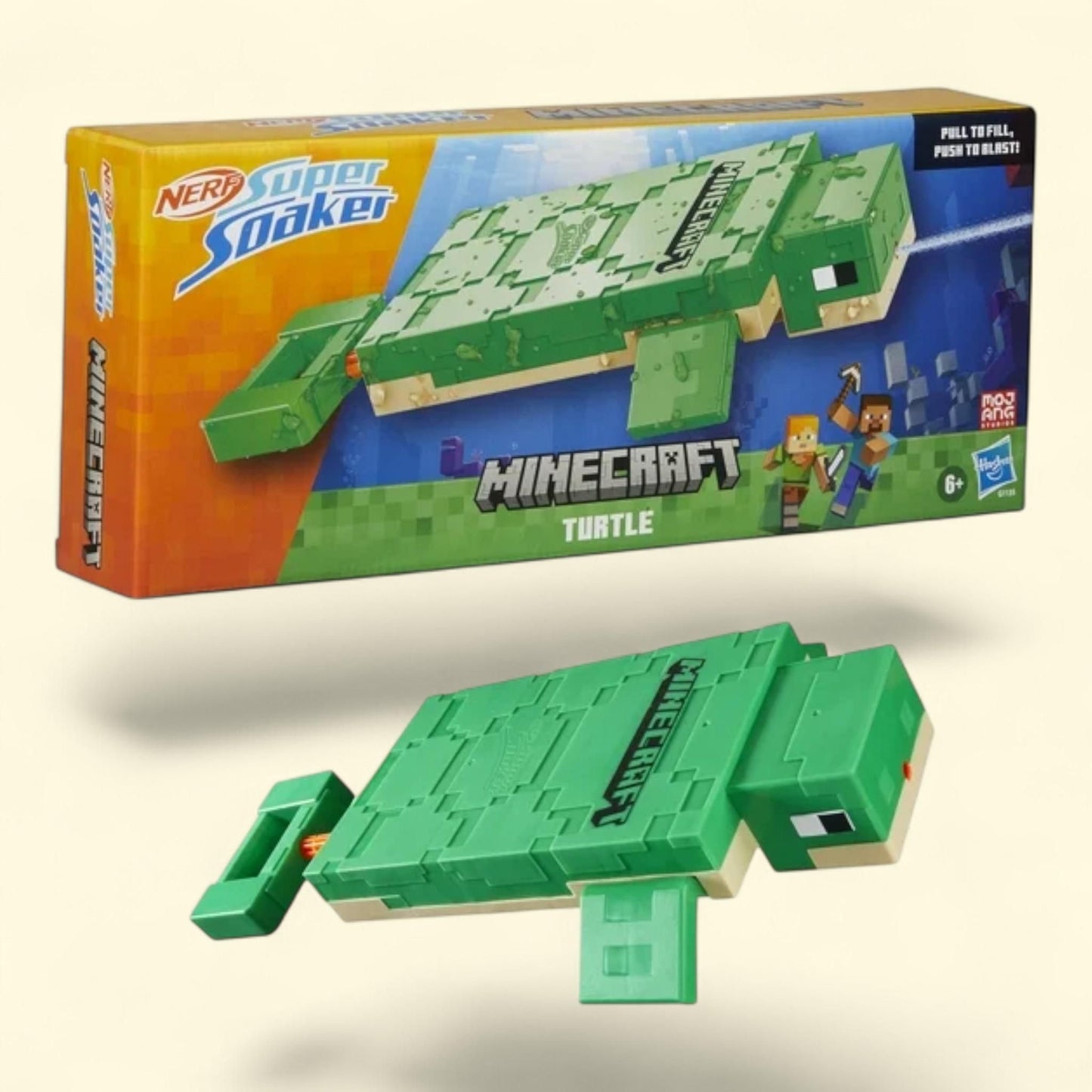 Nerf Super Soaker Turtle Water Blaster, Outdoor Water Toys, Ages 6+ — authentic US product shipped worldwide by Treatspree