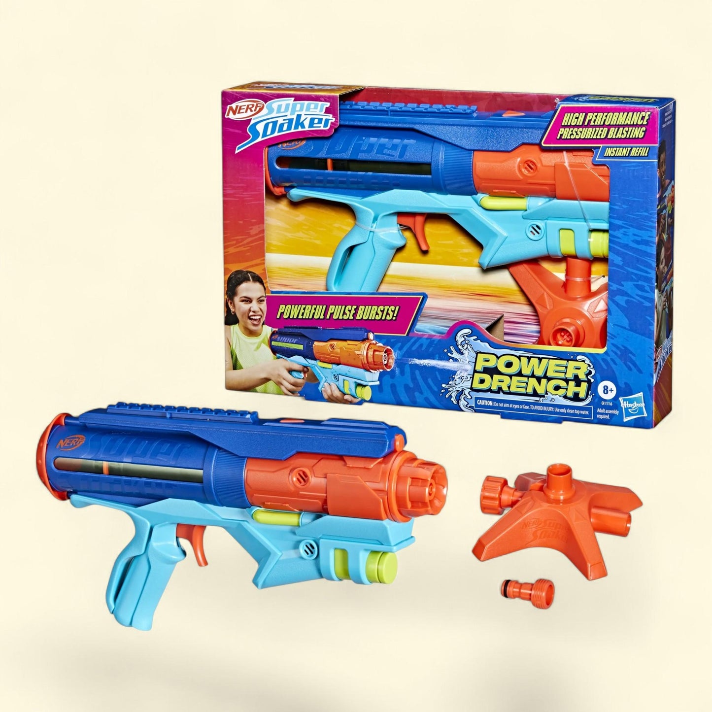 Nerf Super Soaker Power Drench Water Blaster, 8+ — authentic US product shipped worldwide by Treatspree