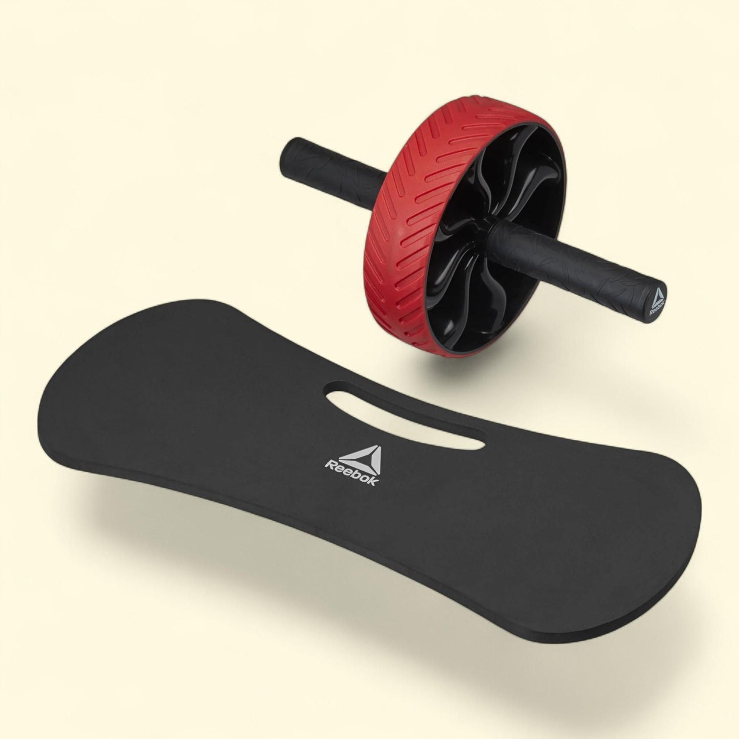 Reebok Ab Wheel with Knee Pad, Delta, 1ct — authentic US product shipped worldwide by Treatspree