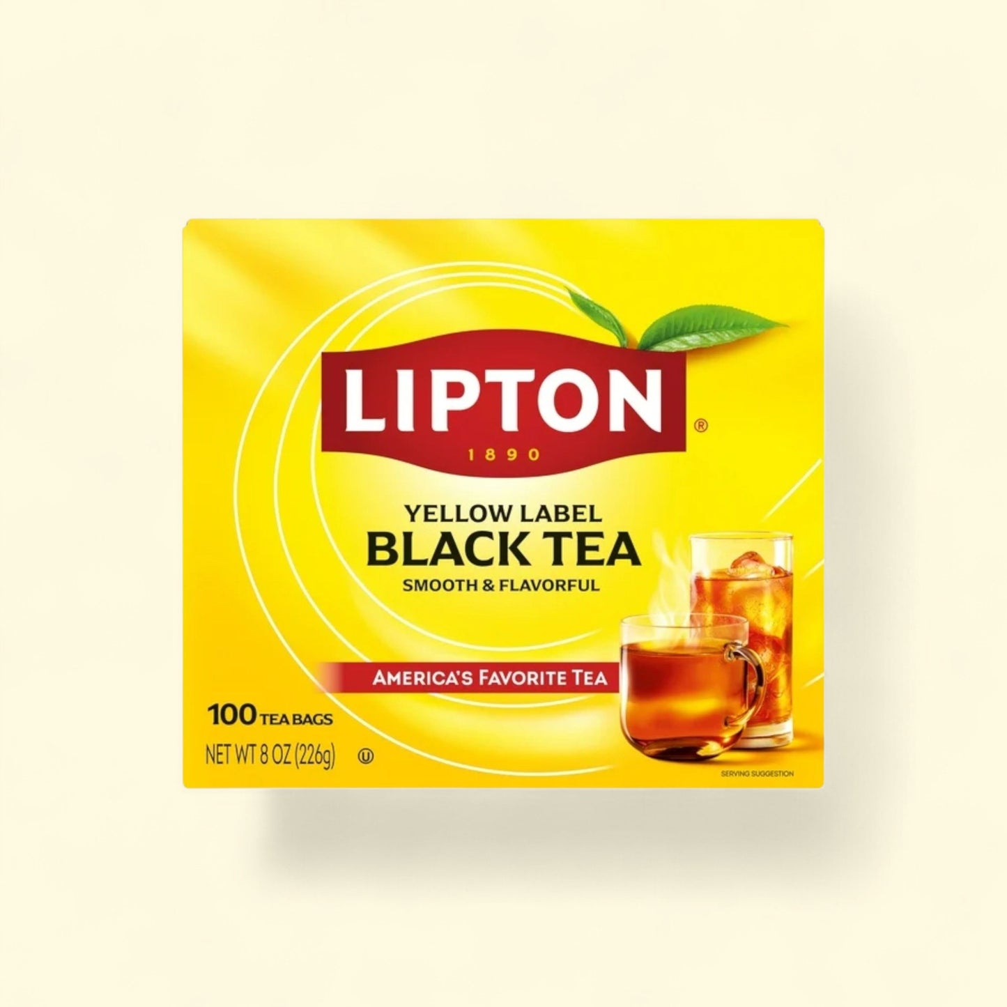 Lipton Black Tea Bags, 100 Count — authentic US product shipped worldwide by Treatspree