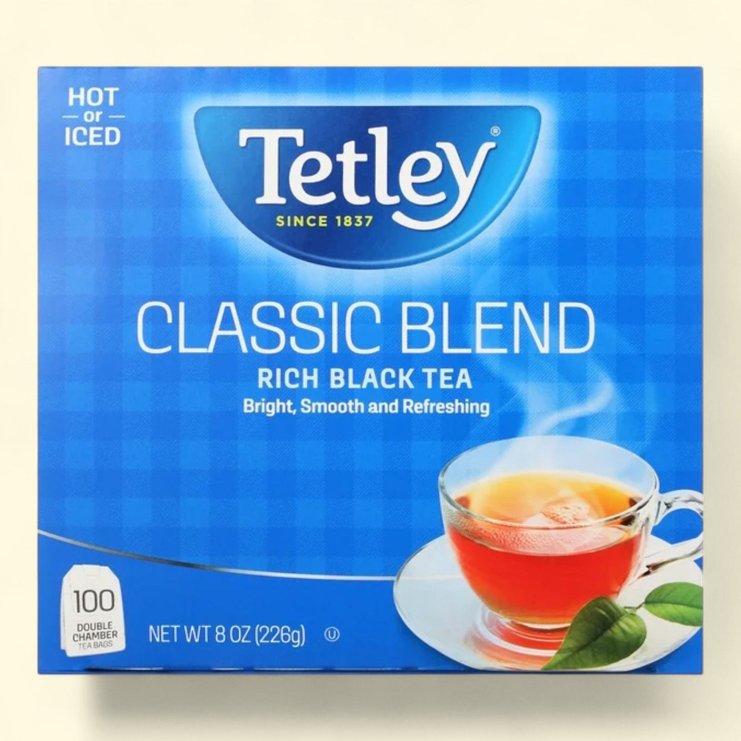Thé noir Tetley Classic Blend, paquet de 100 sachets