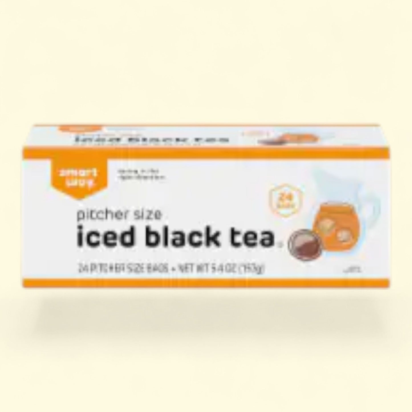 Smart Way, sachets de thé noir glacé pour pichet, 24 unités