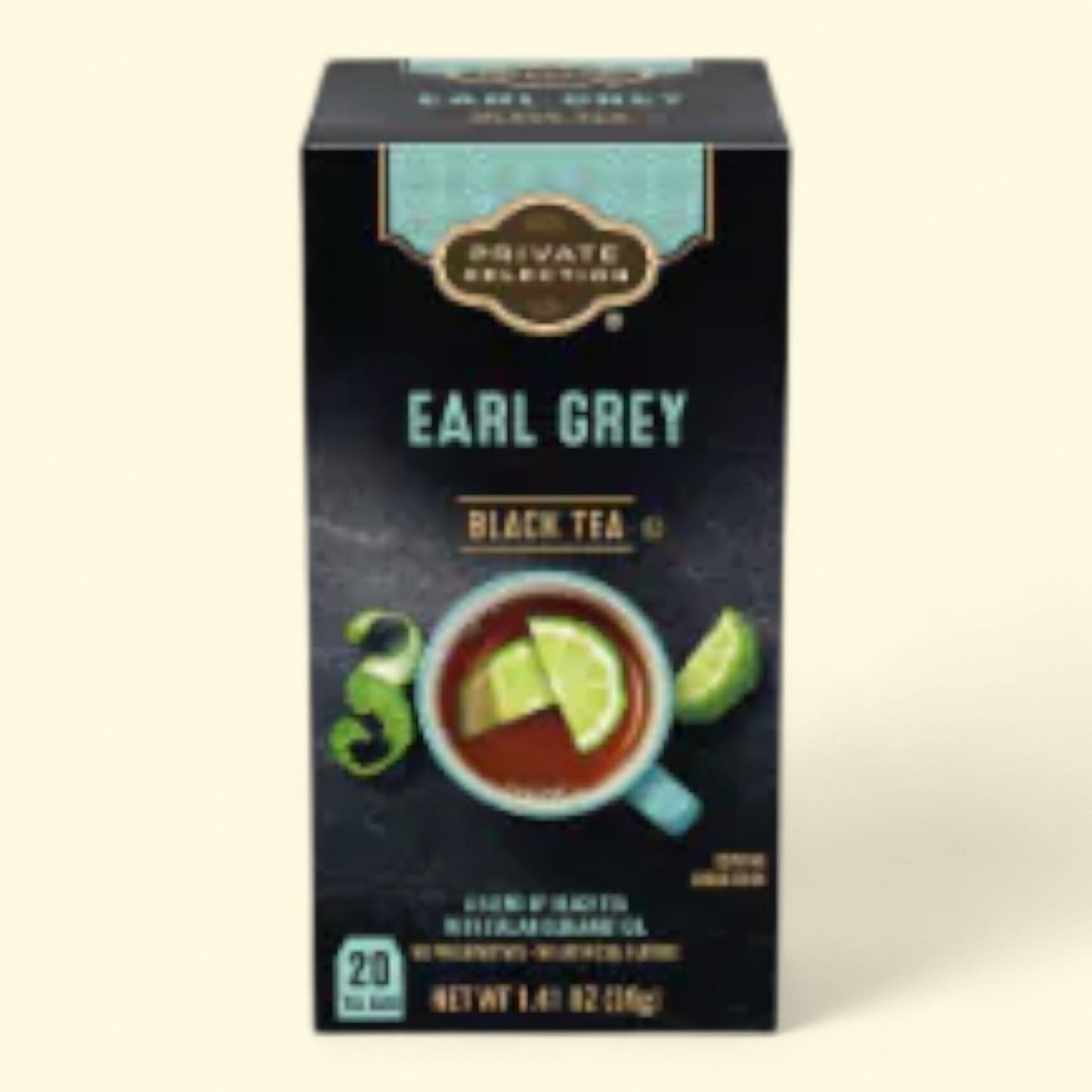 Sélection privée, thé noir Earl Grey, 20 sachets