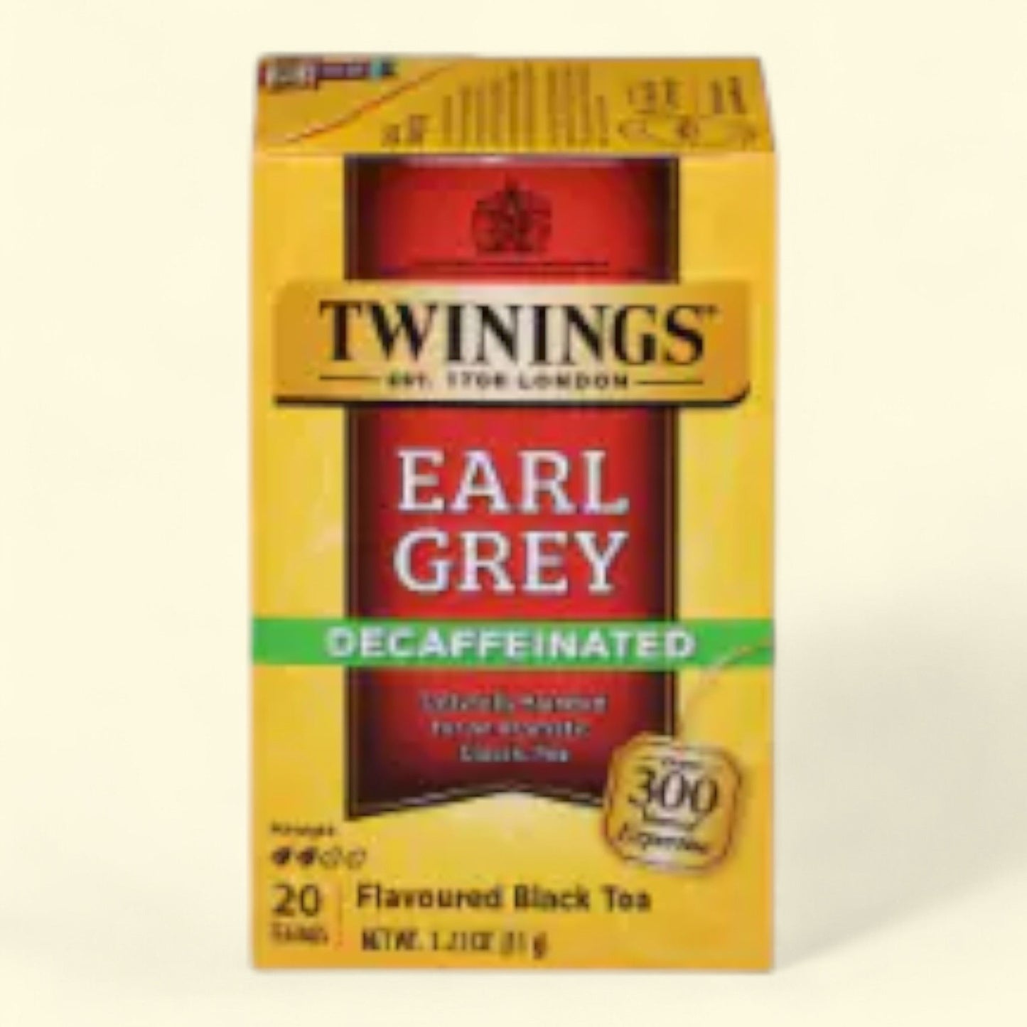 Sachets de thé noir Earl Grey décaféiné Twinings of London, 35 g
