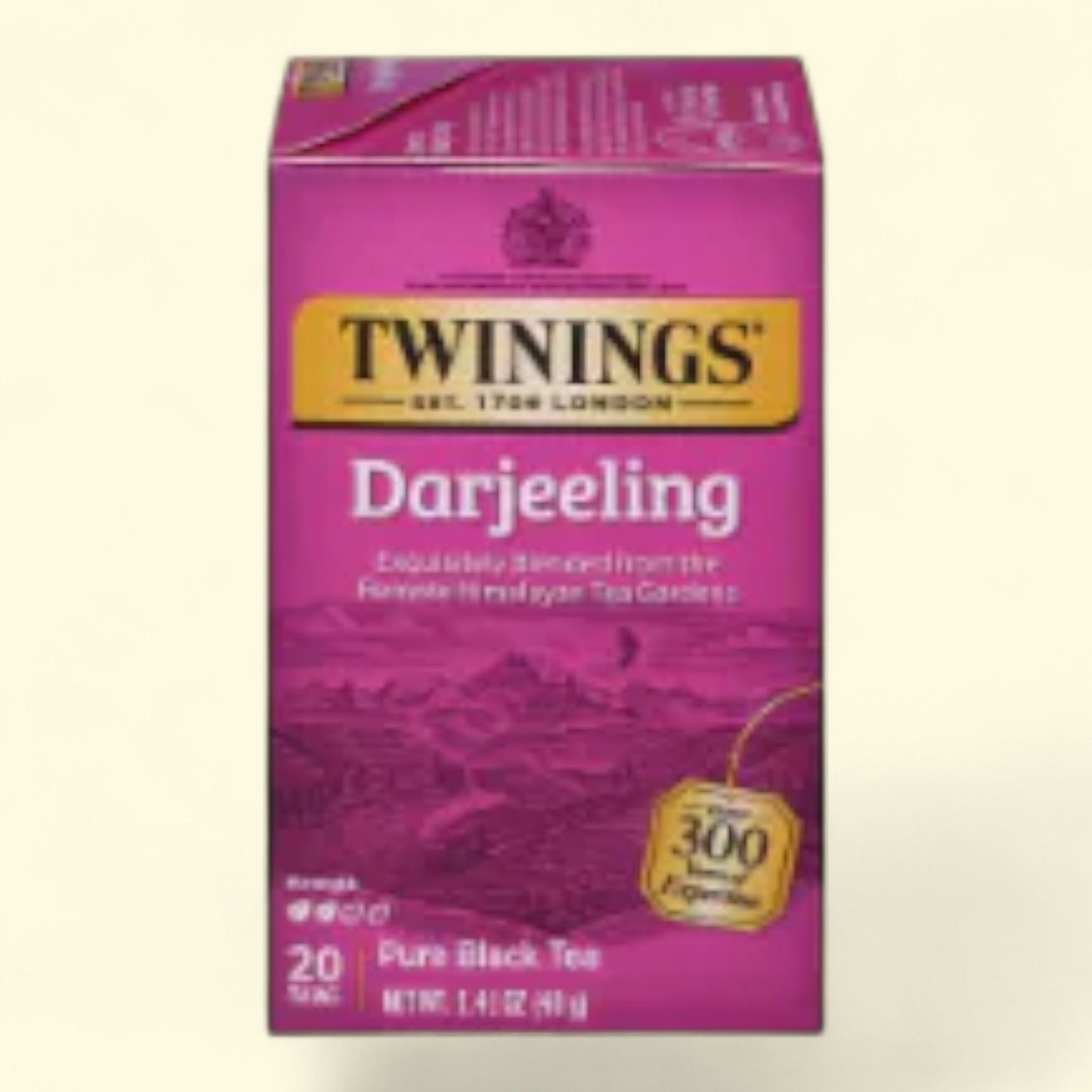 Twinings Of London Darjeeling Pure Black Tea Bags, 20 ct